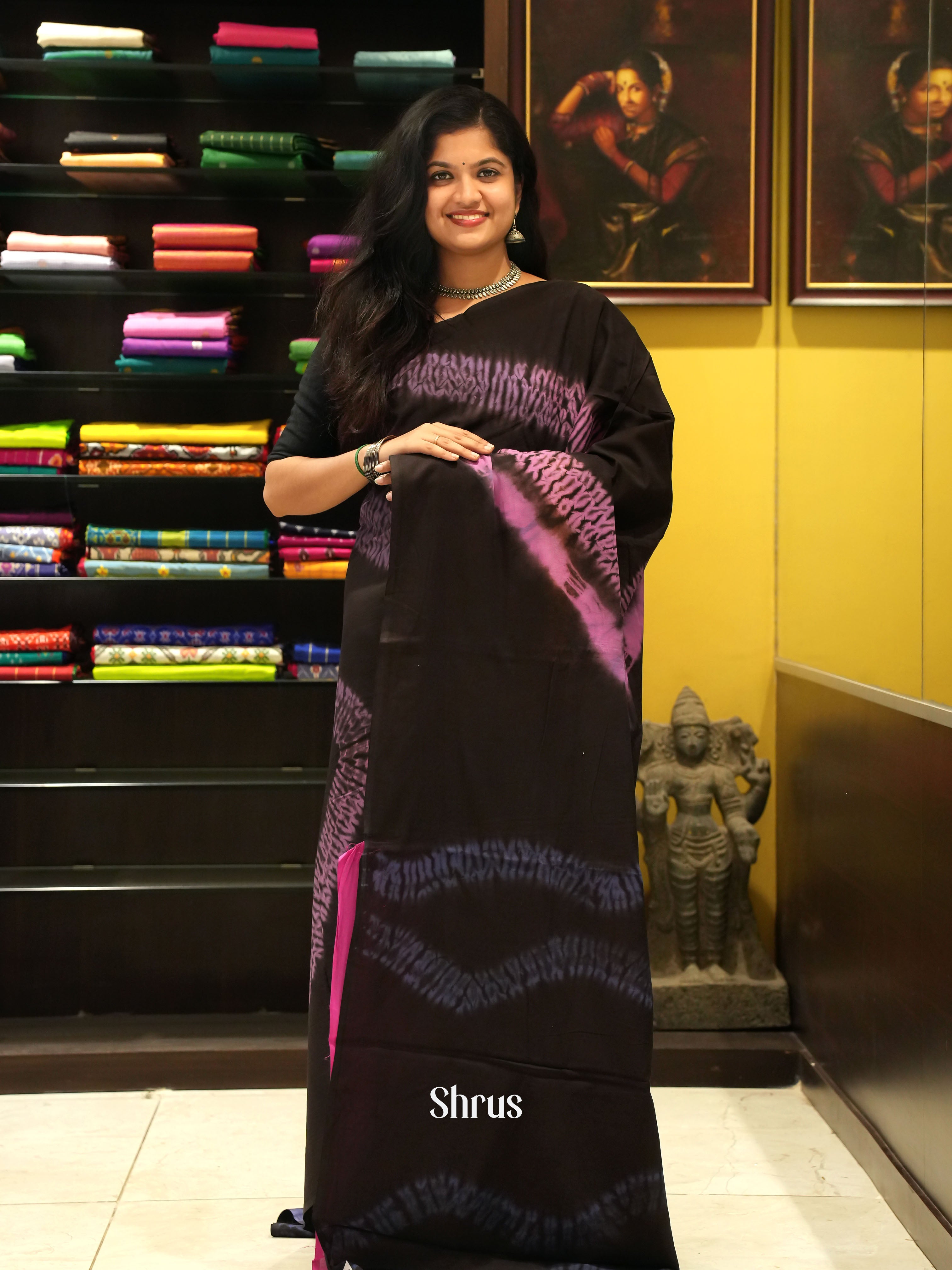 Black & Pink -Jaipur cotton - Shop on ShrusEternity.com
