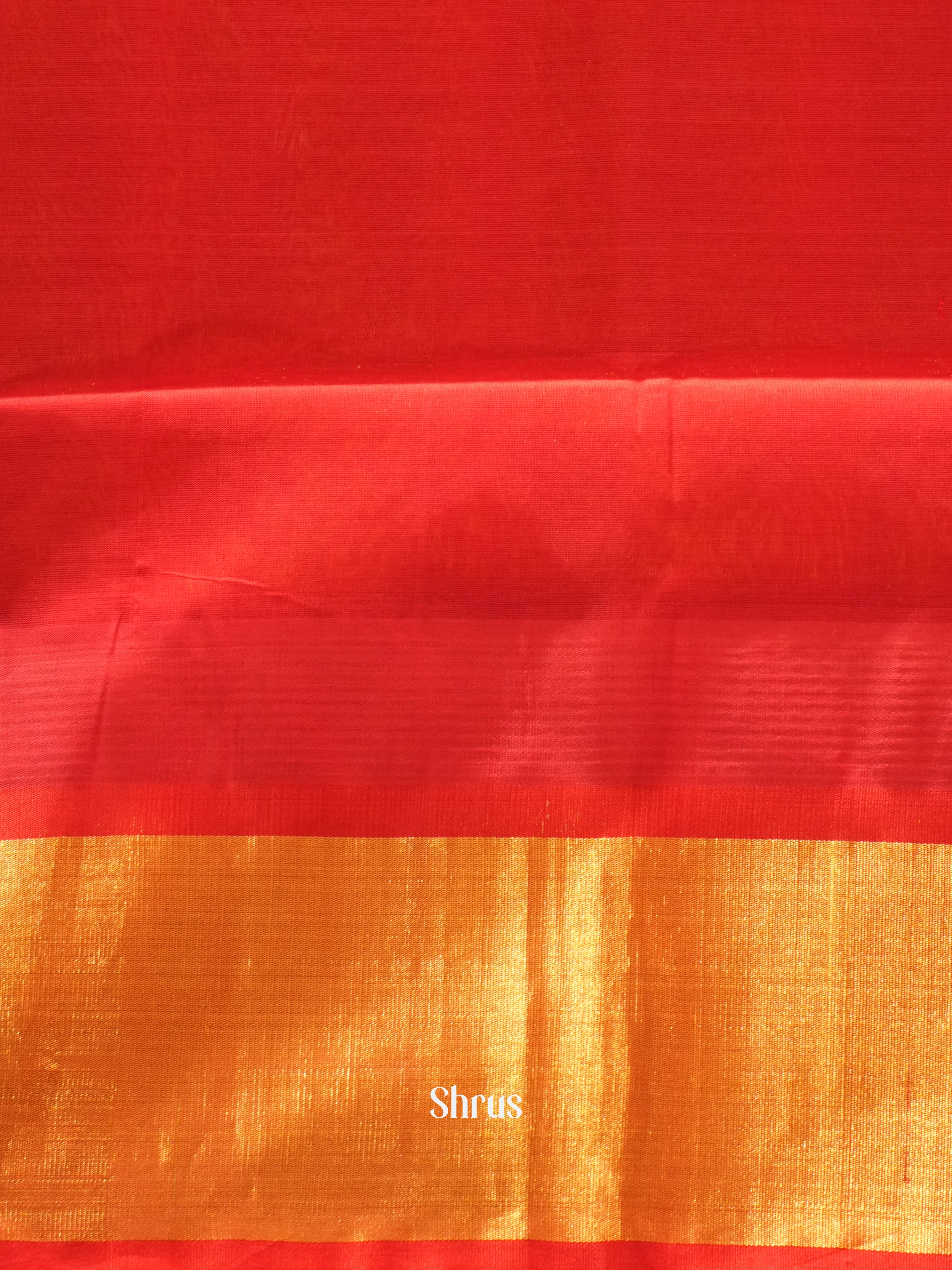 Yellow And Red-Silk Cotton Saree - Shop on ShrusEternity.com