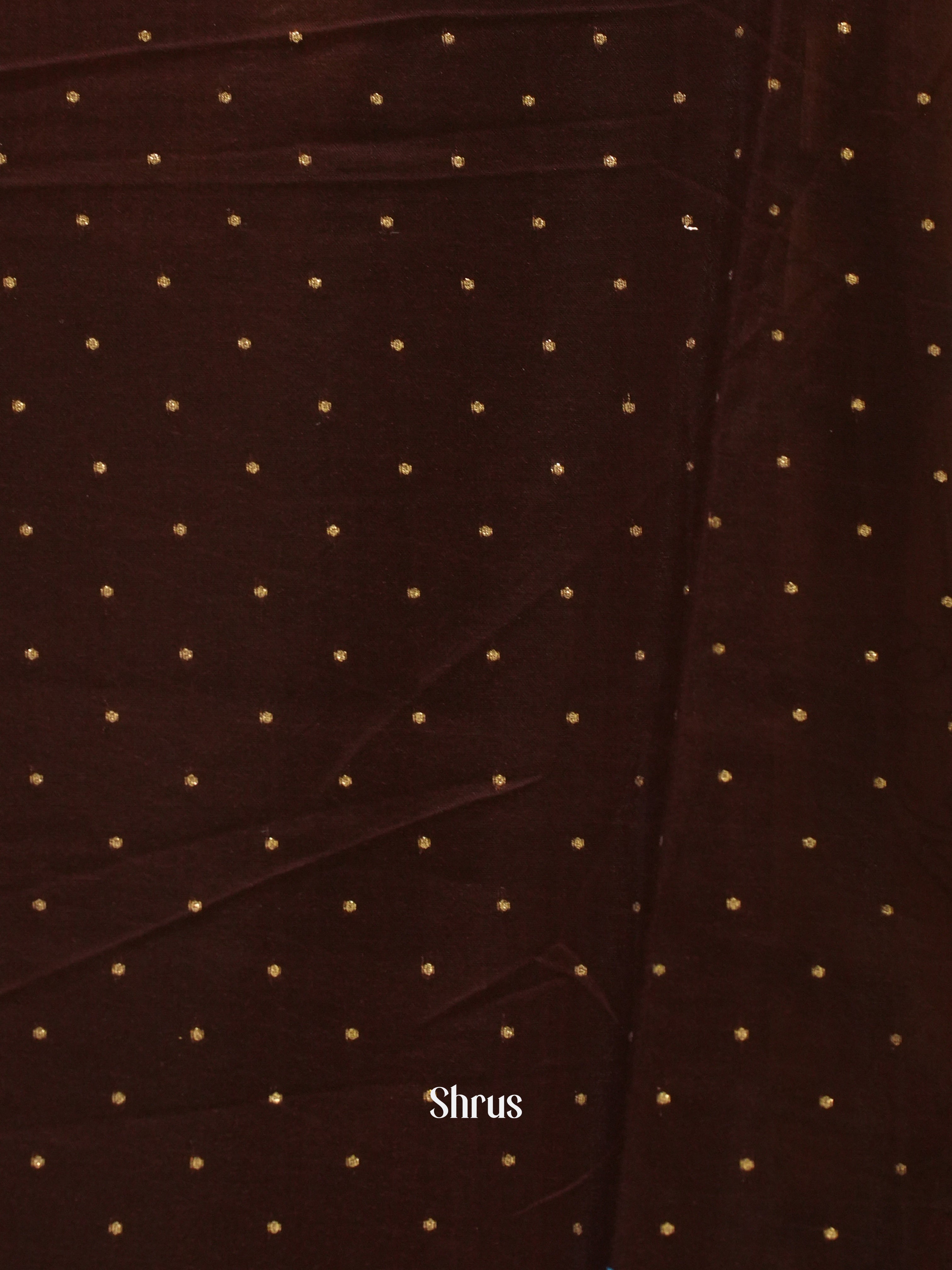 Orange & Brow - Semi Crepe Saree - Shop on ShrusEternity.com