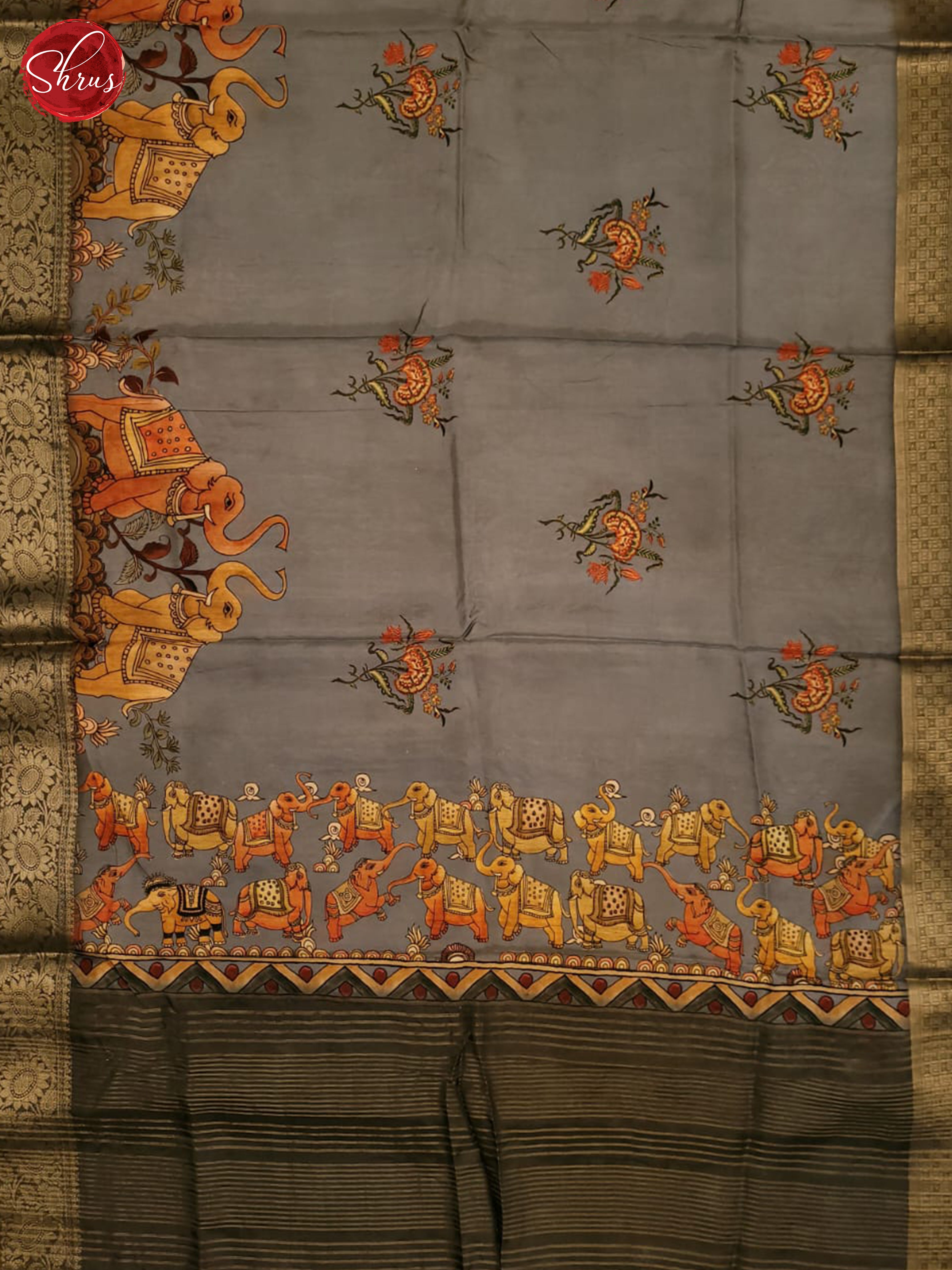 BDS21311 - Semi crepe Saree - Shop on ShrusEternity.com