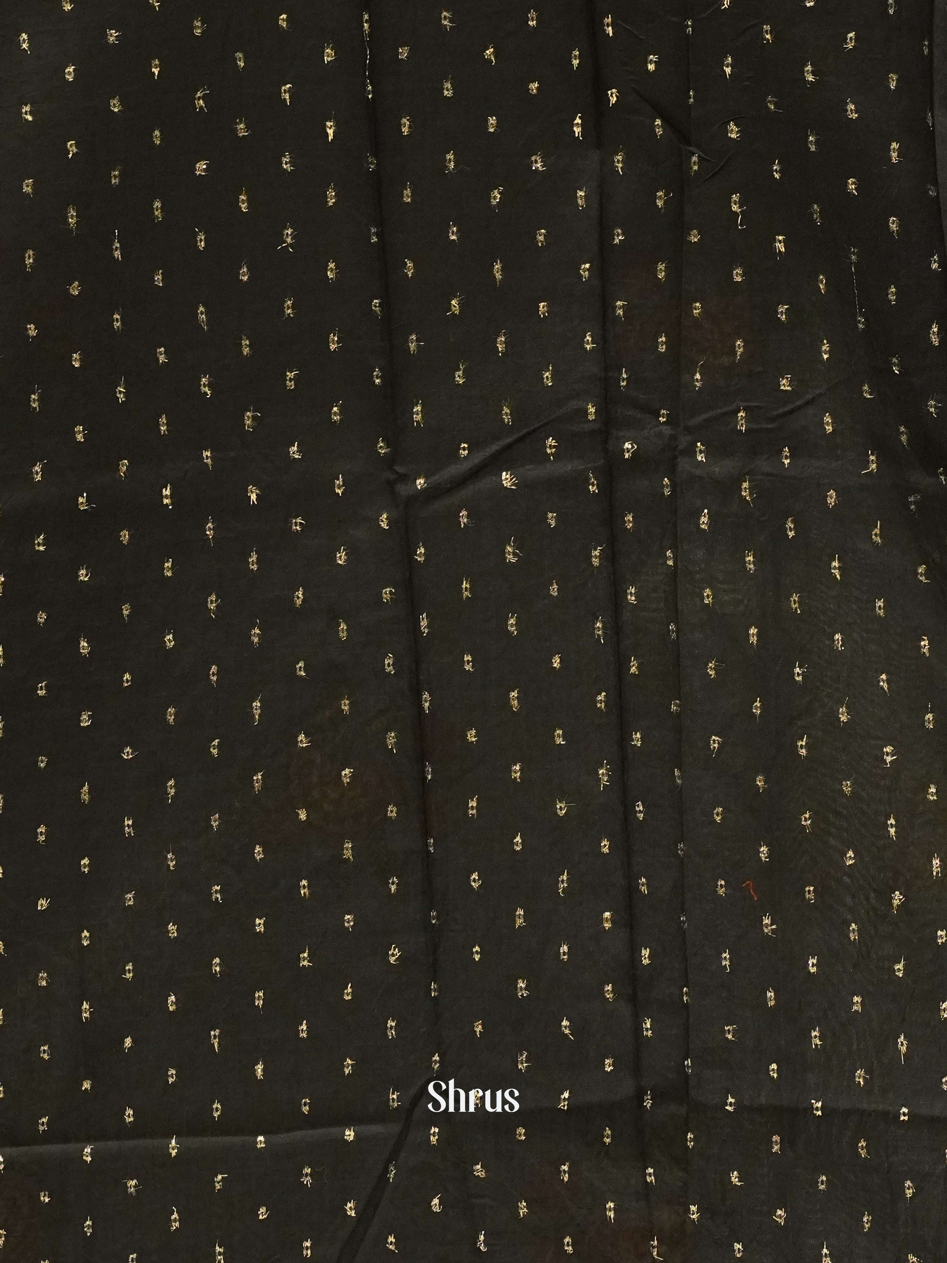 Grey & Black - Semi crepe Saree - Shop on ShrusEternity.com