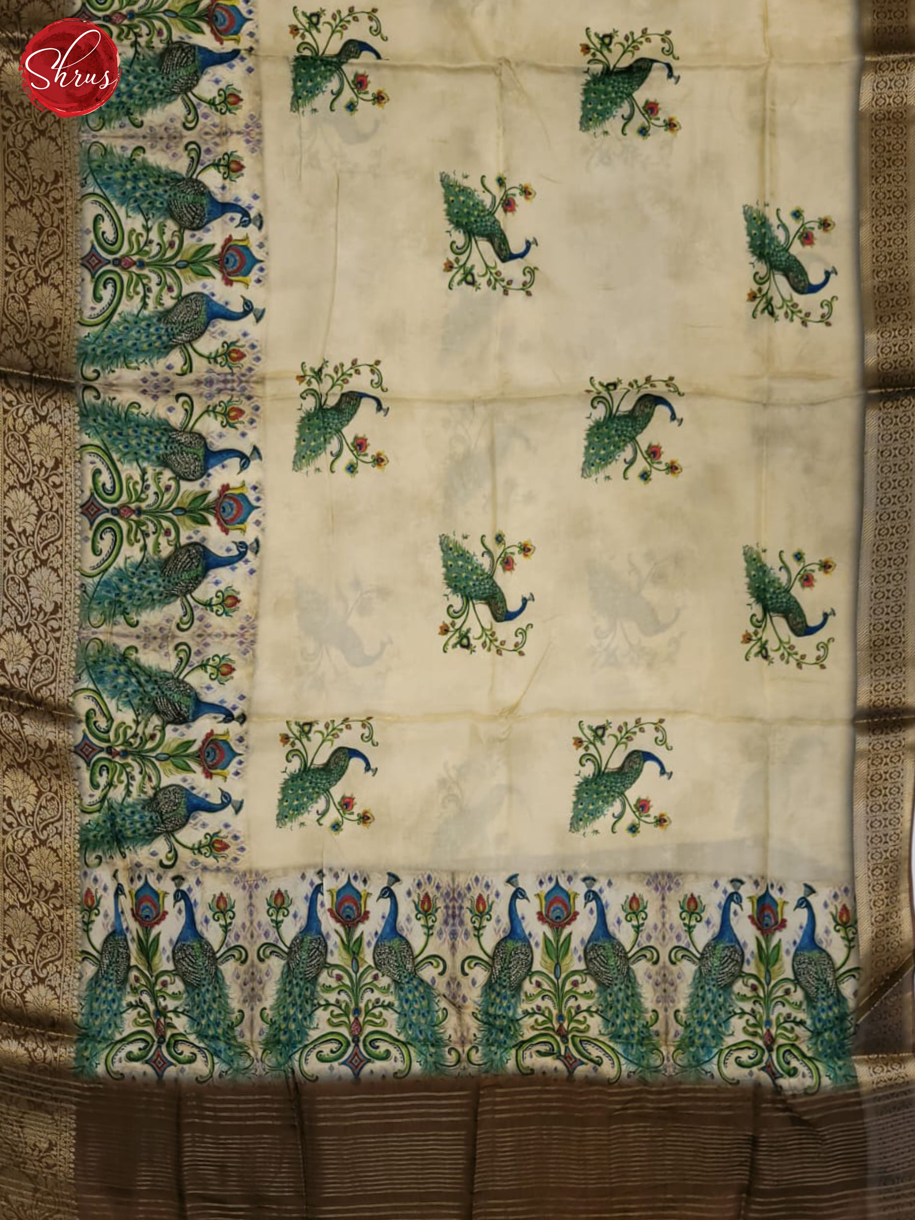 BDS21312 - Semi crepe Saree - Shop on ShrusEternity.com