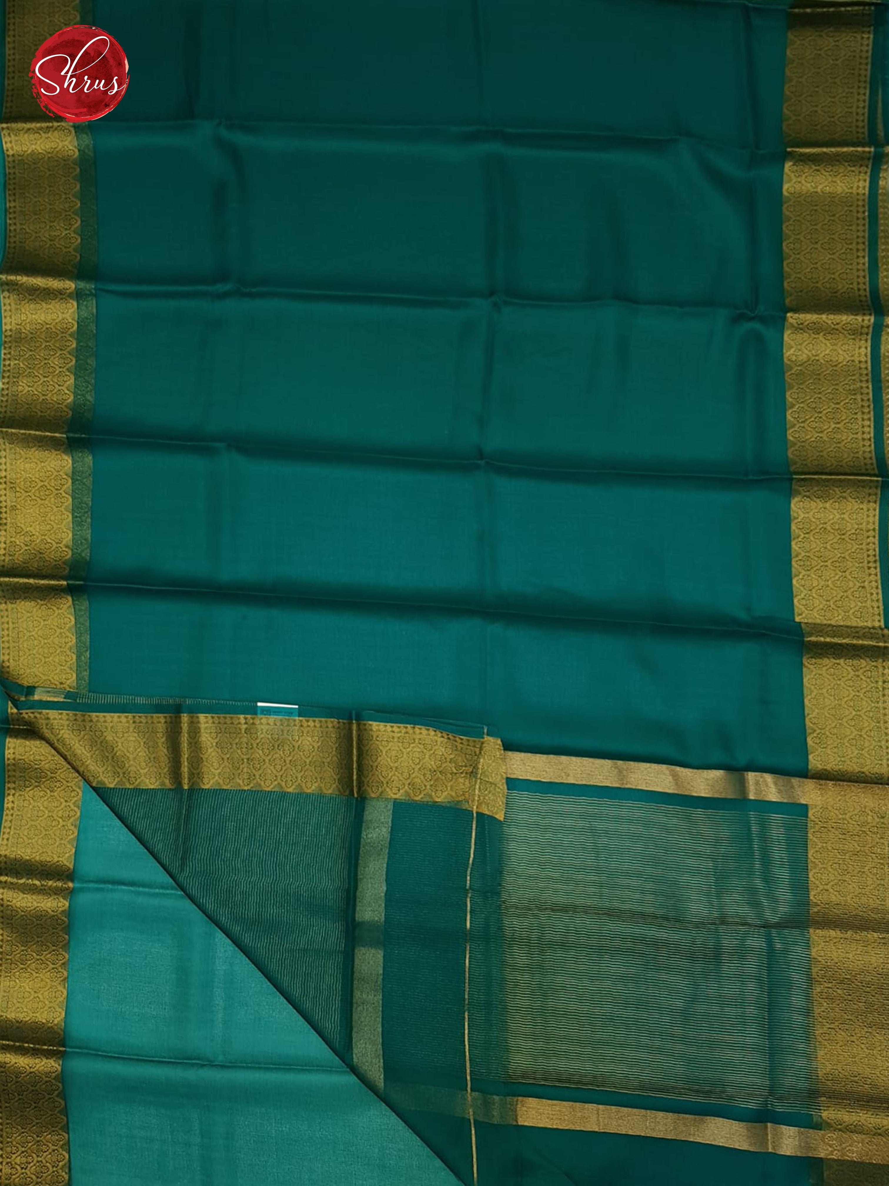 Green(Single Tone) - Semi Organza Saree - Shop on ShrusEternity.com