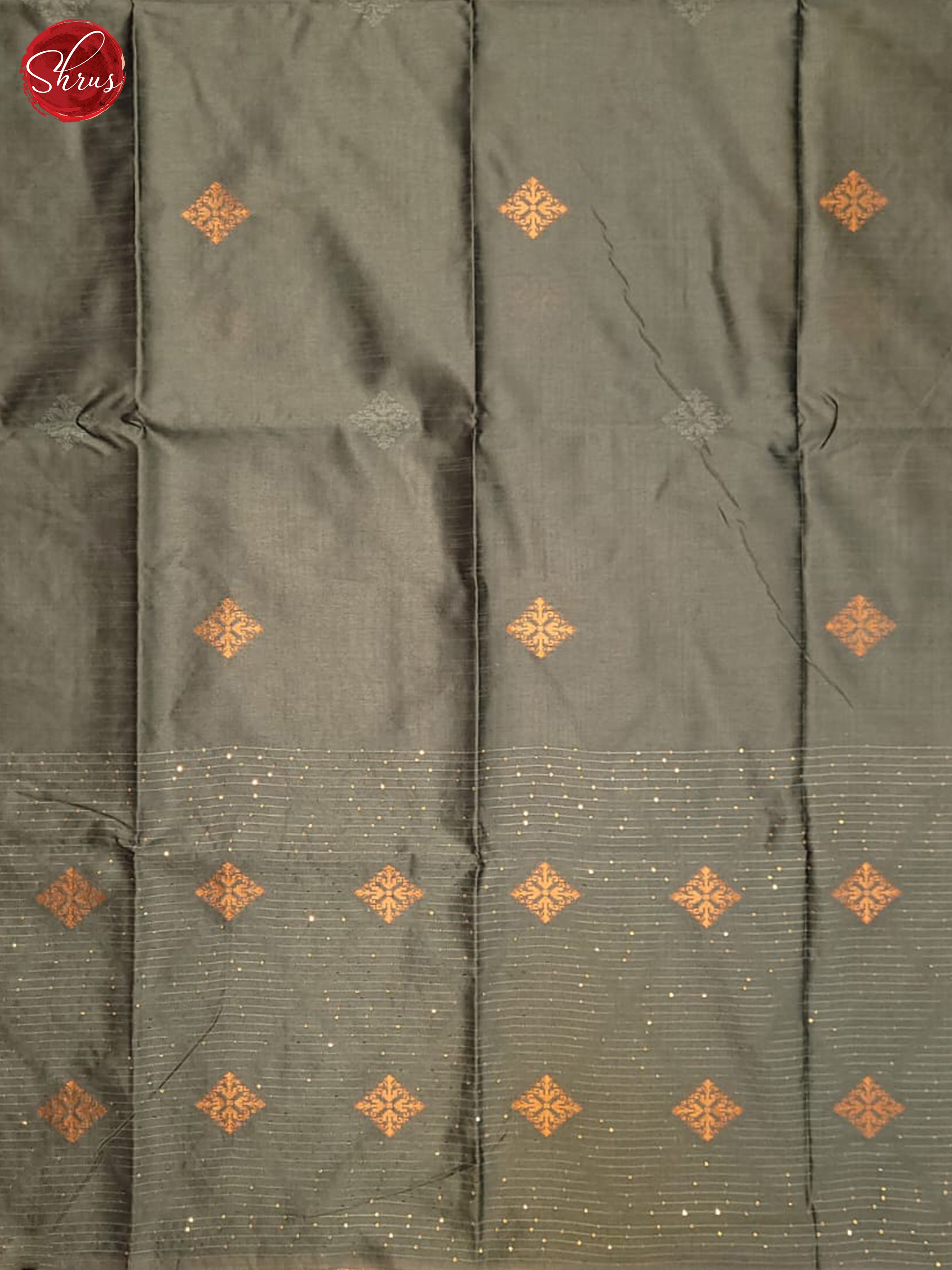 Grey(Single Tone) - Semi Raw Silk Saree - Shop on ShrusEternity.com