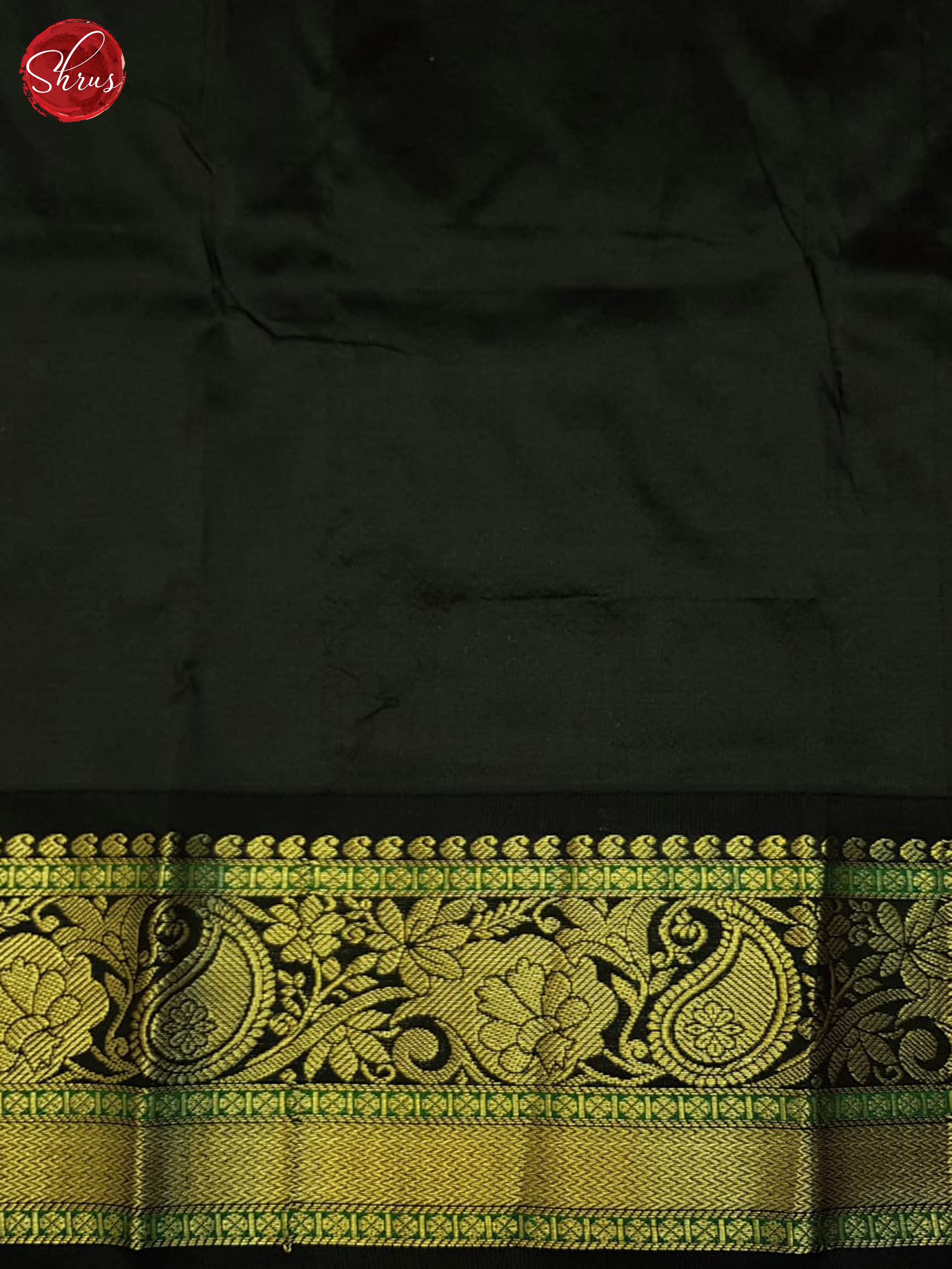 Vibrant Blue And Black Korvai Kanchipuram Silk Saree With Zari Woven Floral Buttas-5