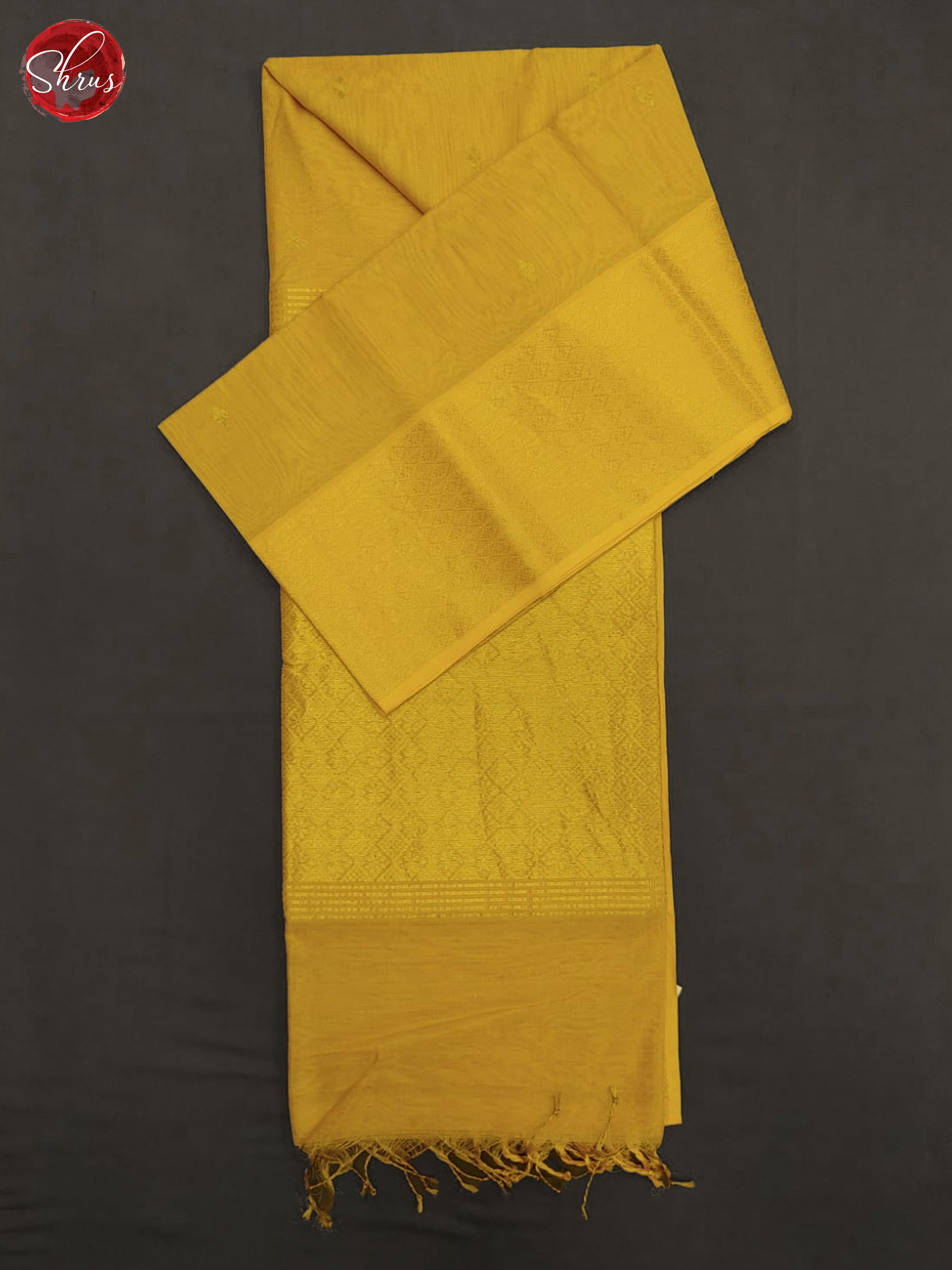 Yellow(Single Tone) - Maheshwari Silk Cotton Saree - Shop on ShrusEternity.com