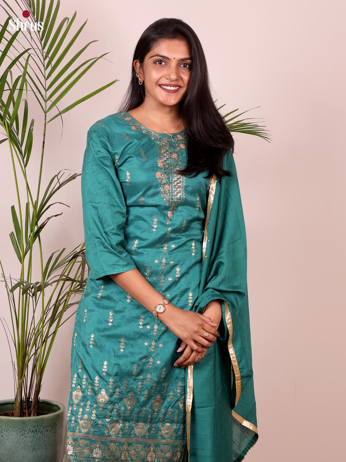 Green - Readymade Suits - Shop on ShrusEternity.com
