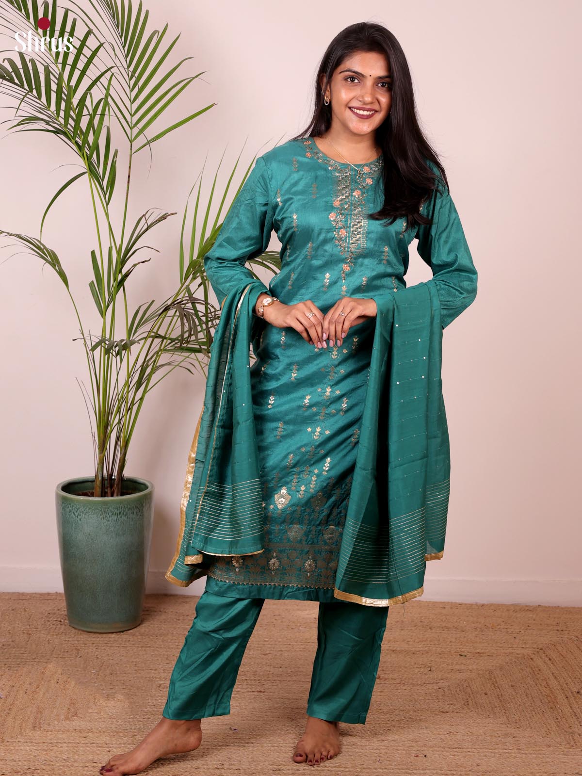 Green - Readymade Suits - Shop on ShrusEternity.com