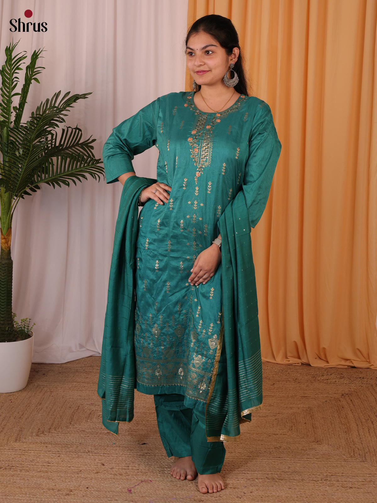 Green - Readymade Suits - Shop on ShrusEternity.com