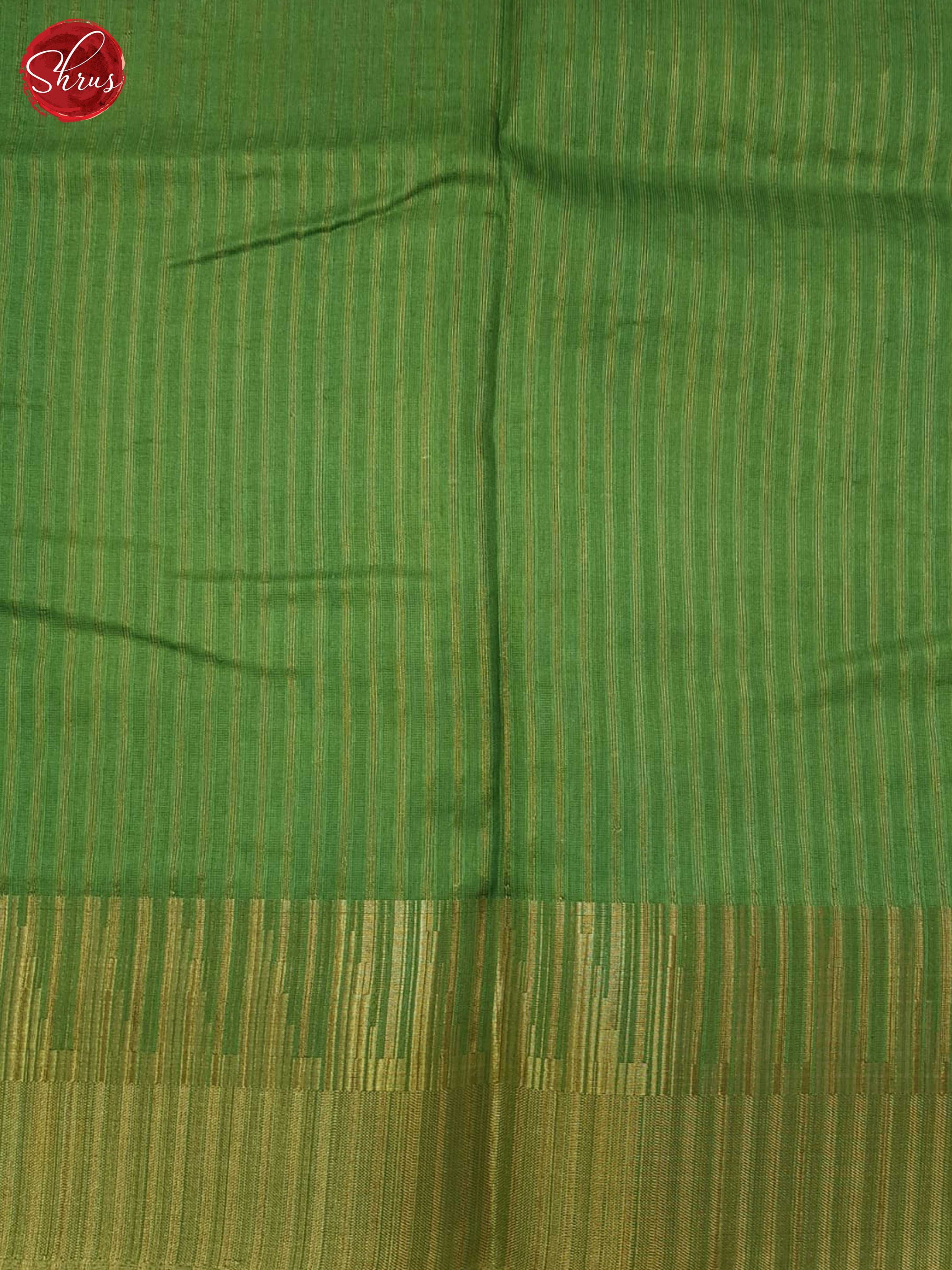 Green(Single Tone) - Semi Tussar Saree - Shop on ShrusEternity.com