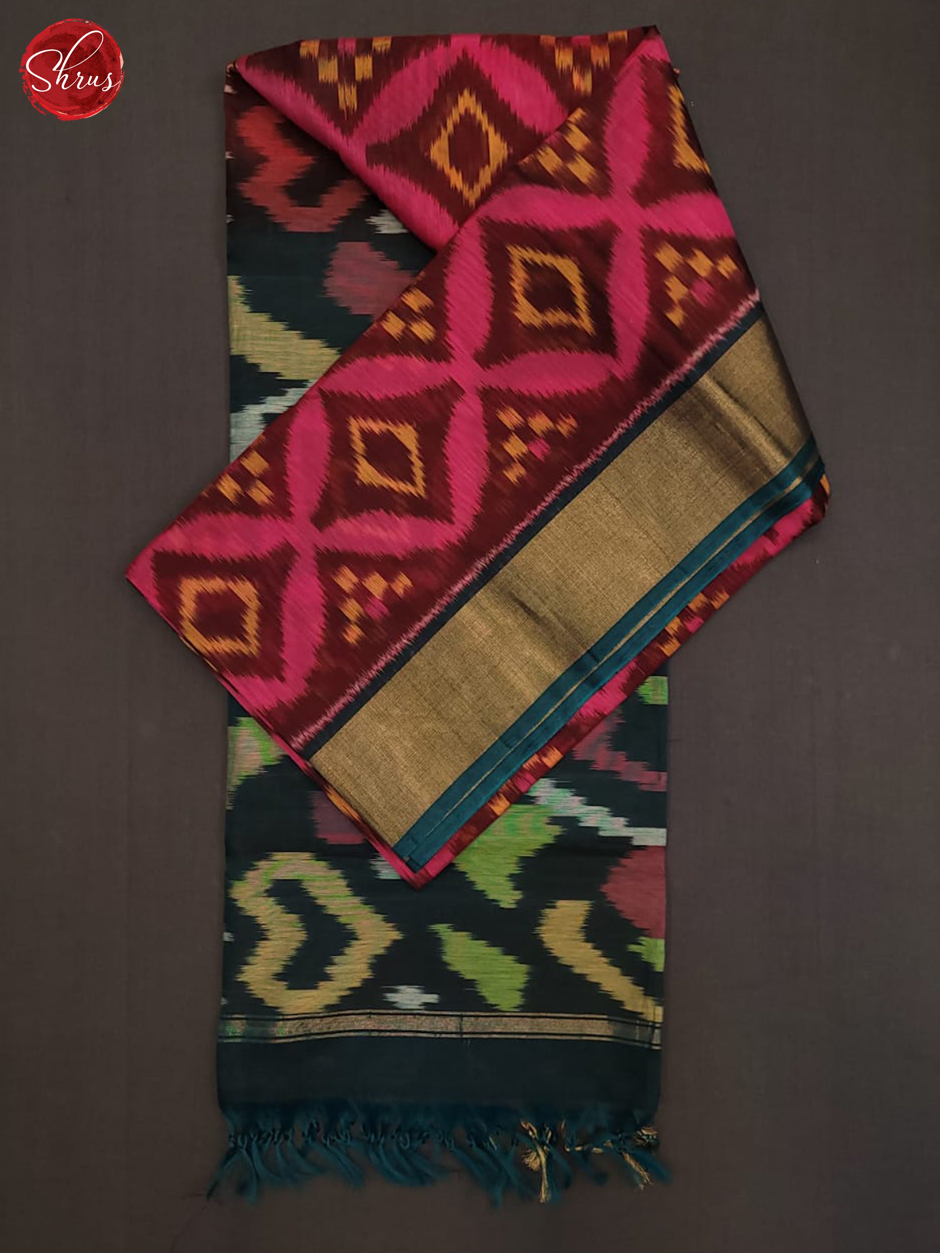 BDS8007 - Pochampally silk cotton Saree - Shop on ShrusEternity.com