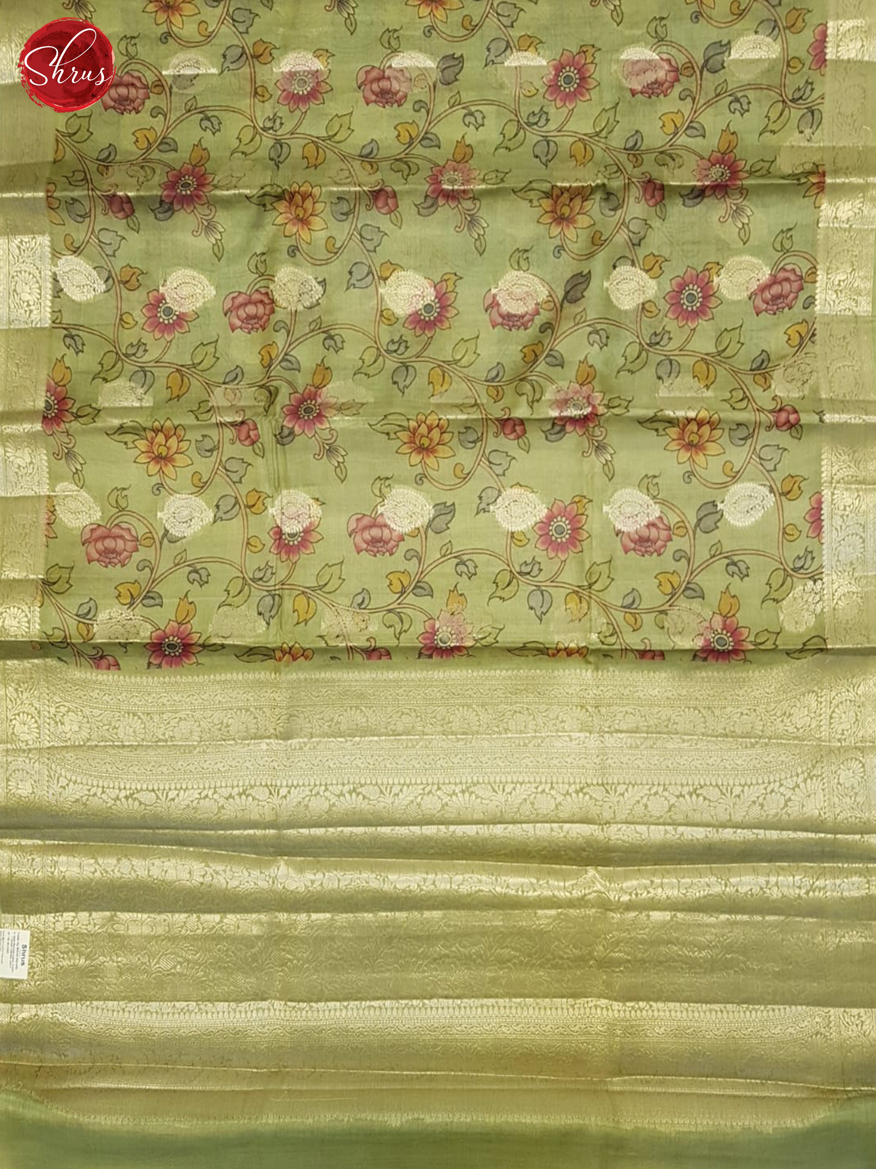 Eliche Green - Tussar Silk Saree - Shop on ShrusEternity.com