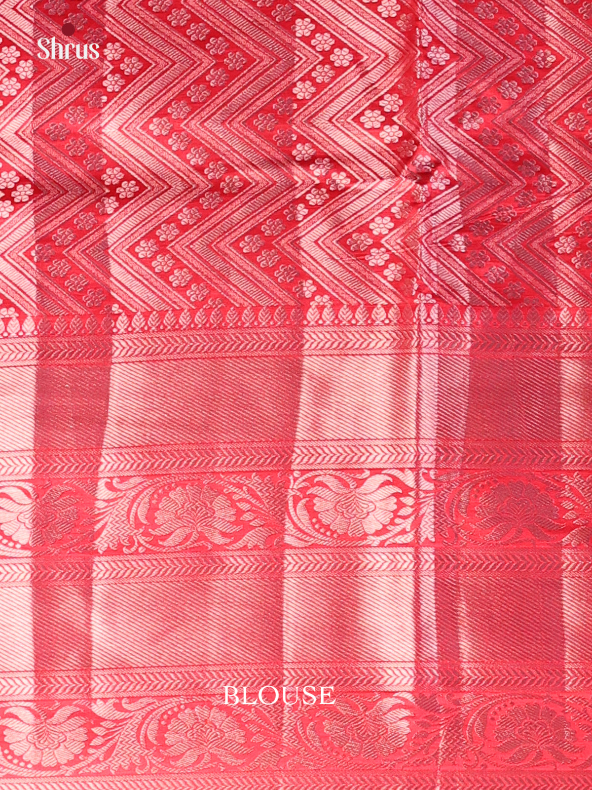 Green And Red- Tussar Saree-1