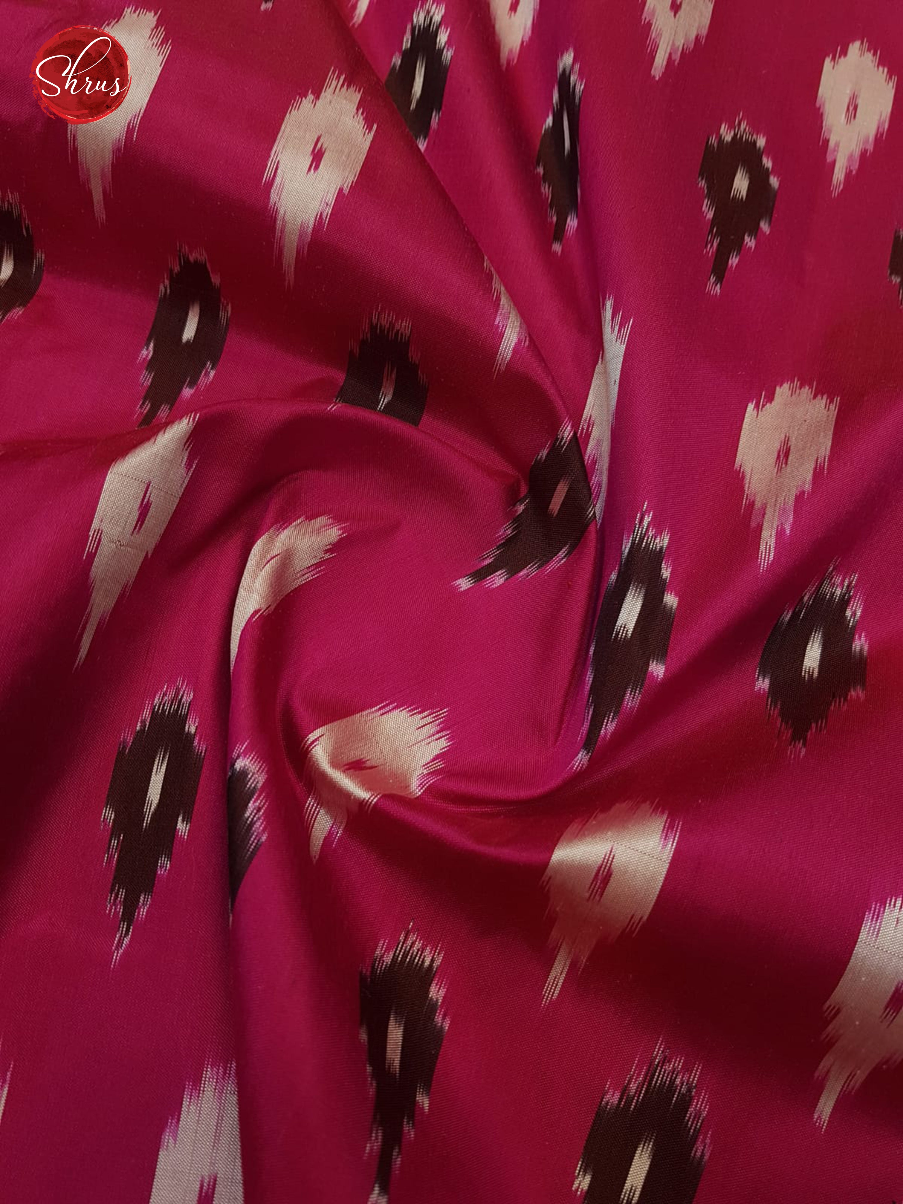 Pink & Blue- Ikkat Silk Saree - Shop on ShrusEternity.com