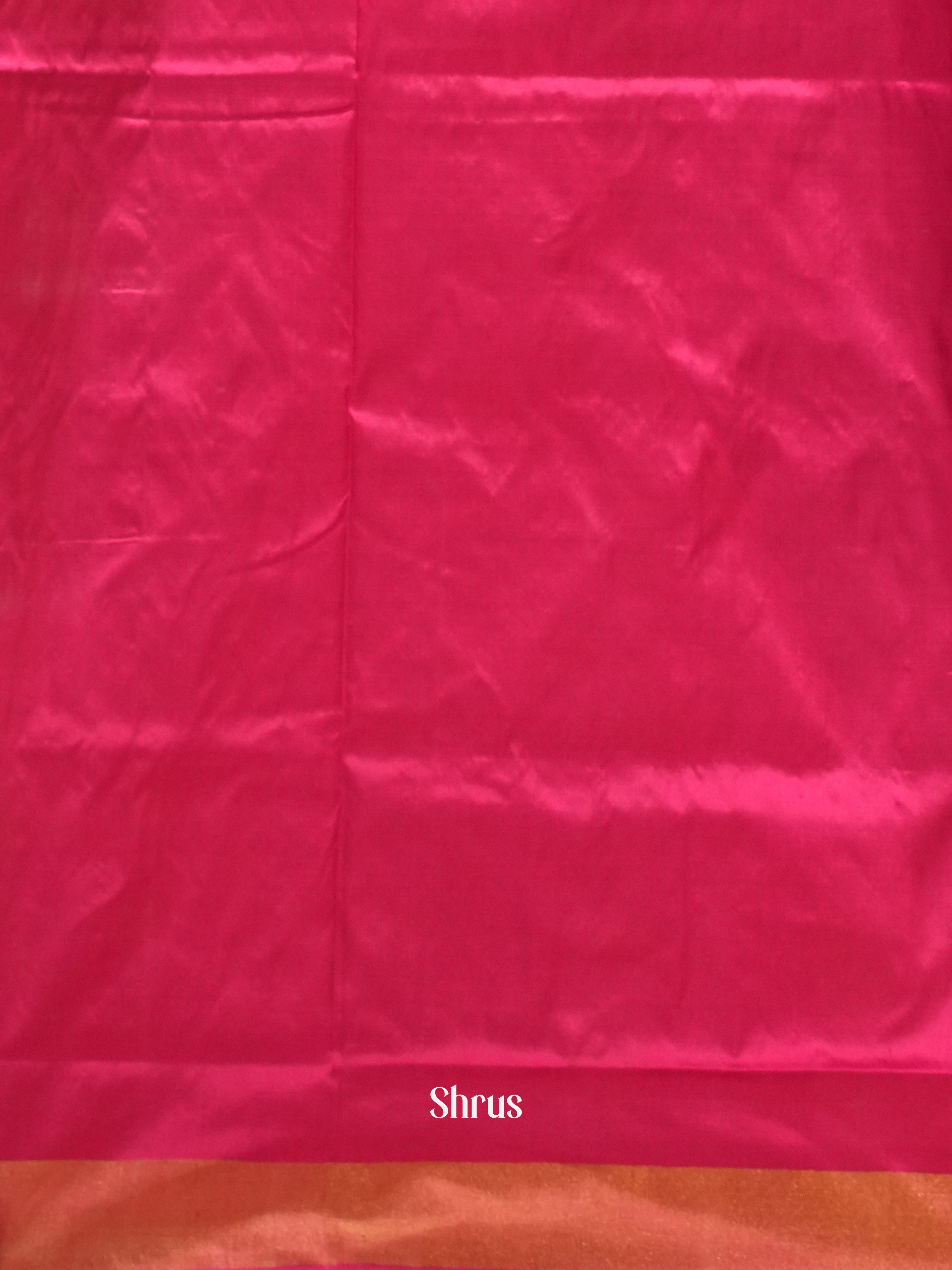 green and pink- Ikkat Silk Saree - Shop on ShrusEternity.com