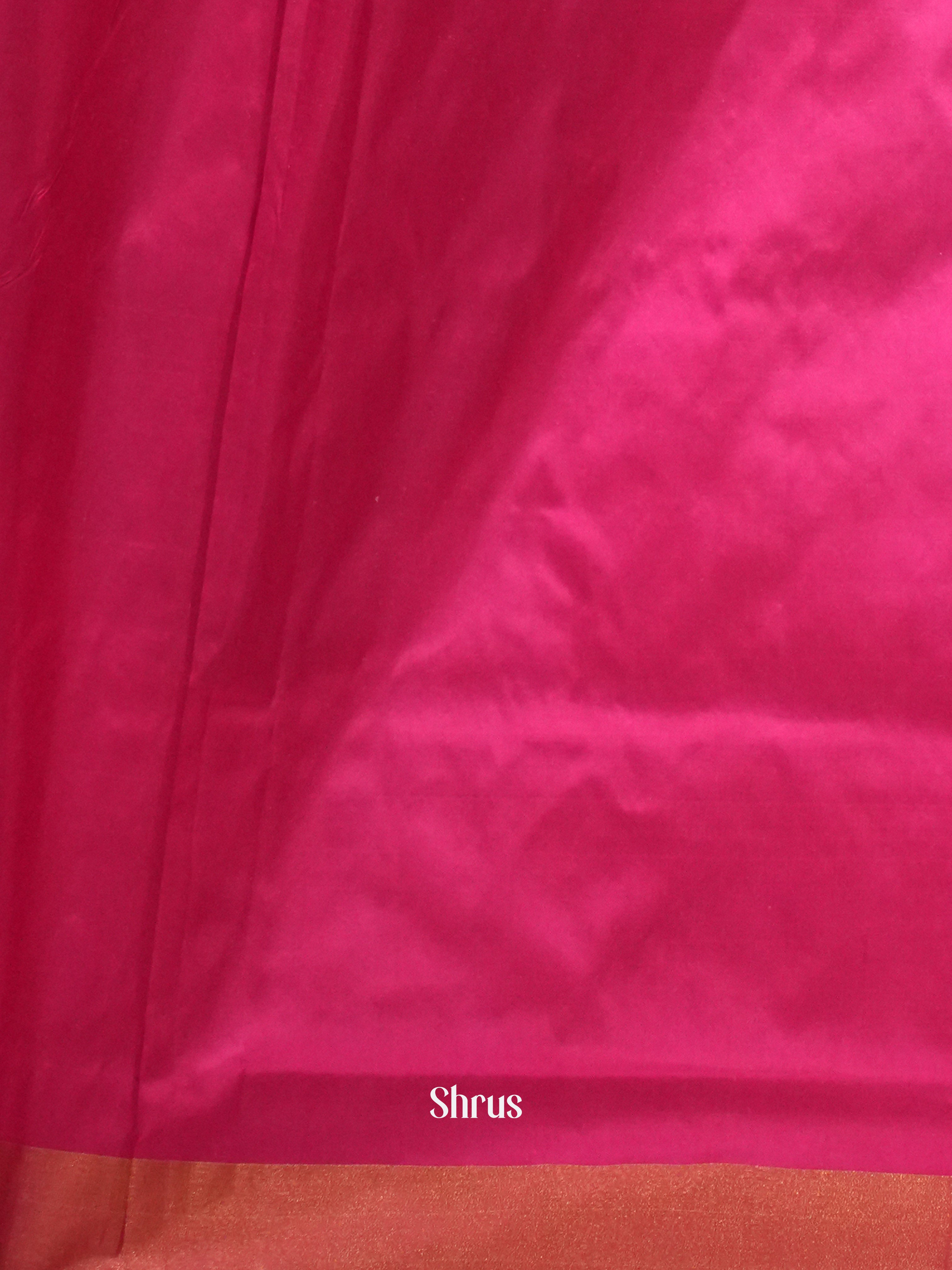 Blue & Pink- Ikkat Silk Saree - Shop on ShrusEternity.com