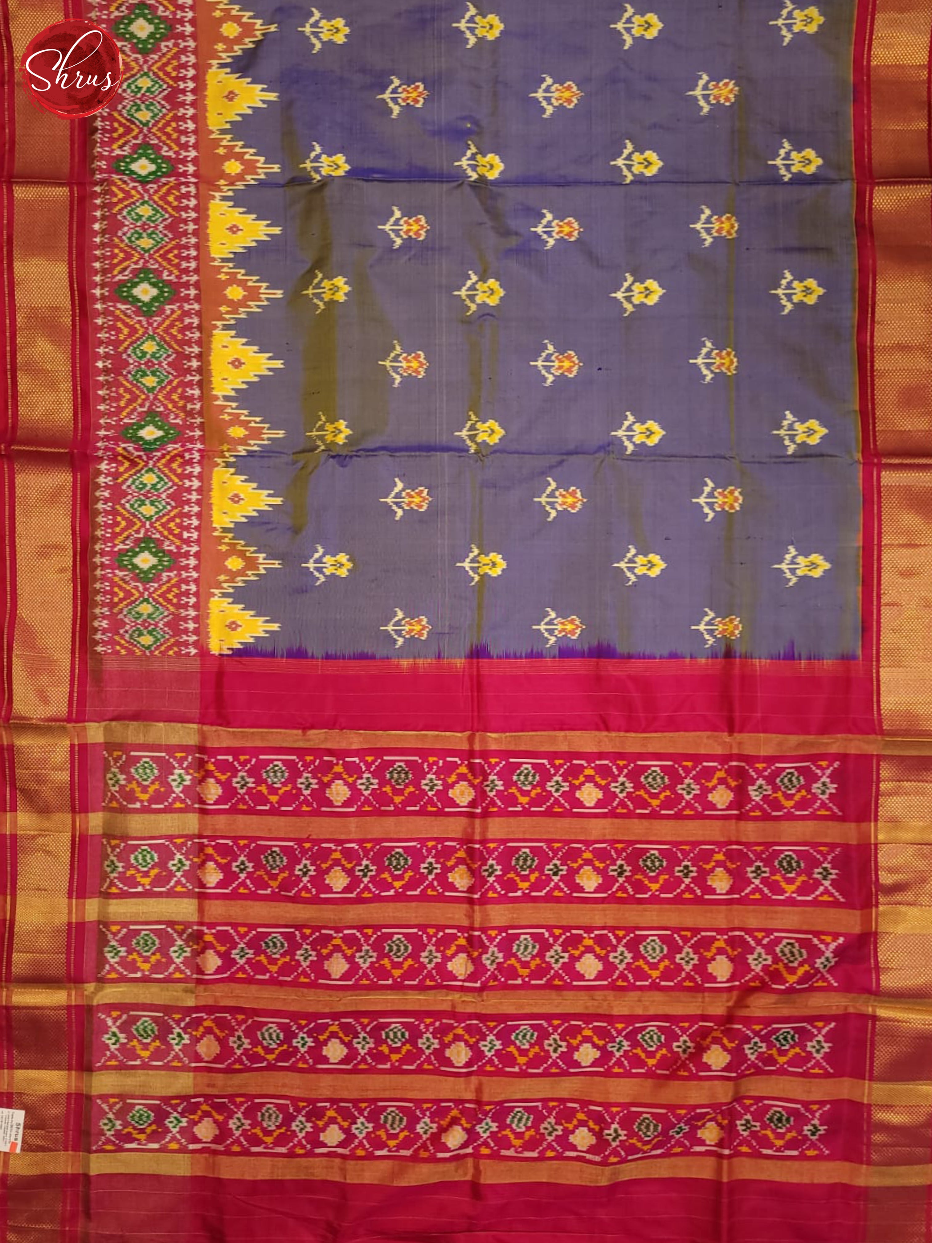 mild lavender and pink- Ikkat Silk Saree - Shop on ShrusEternity.com