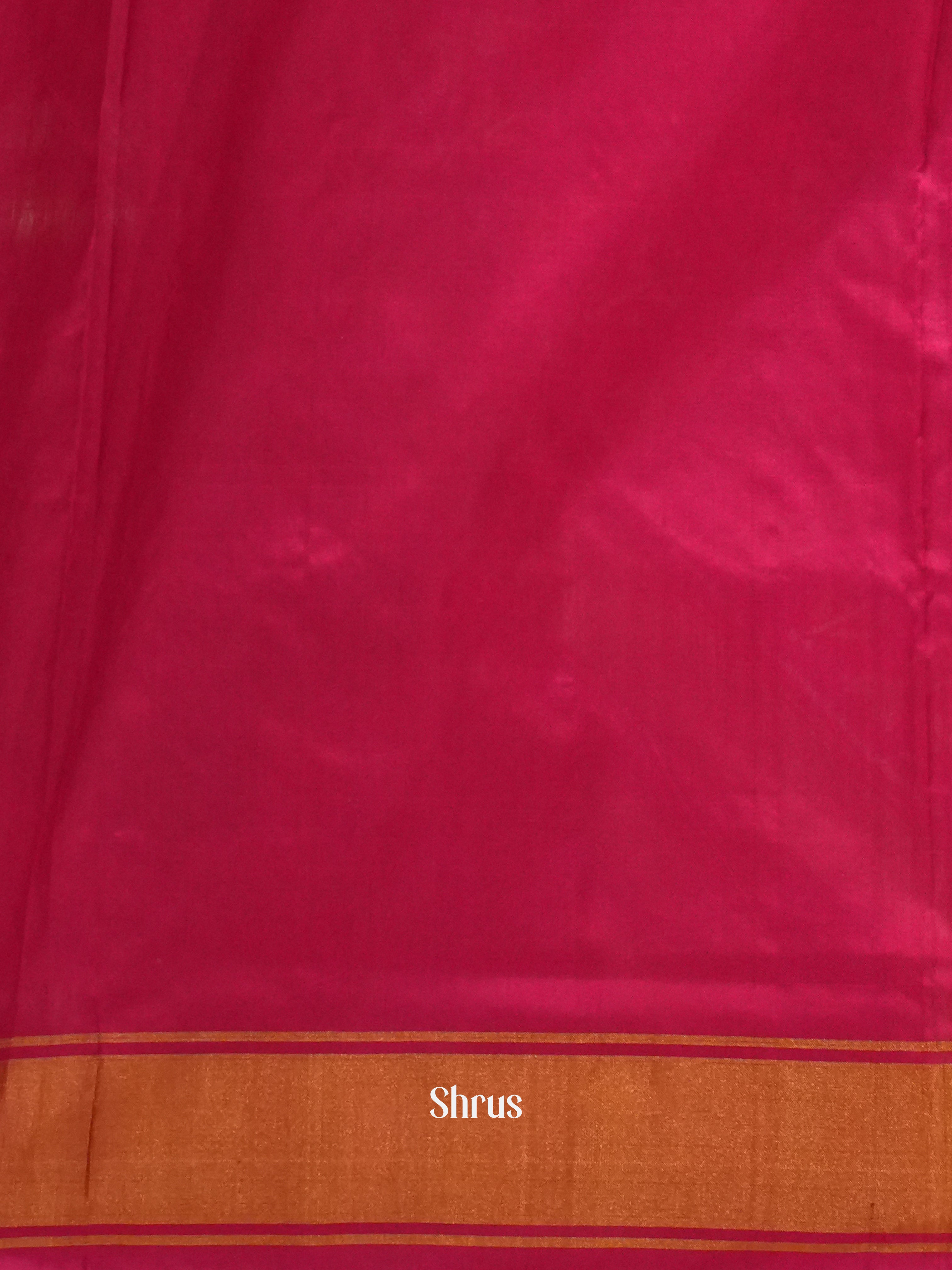 Pink(Single Tone)- Ikkat Silk Saree - Shop on ShrusEternity.com