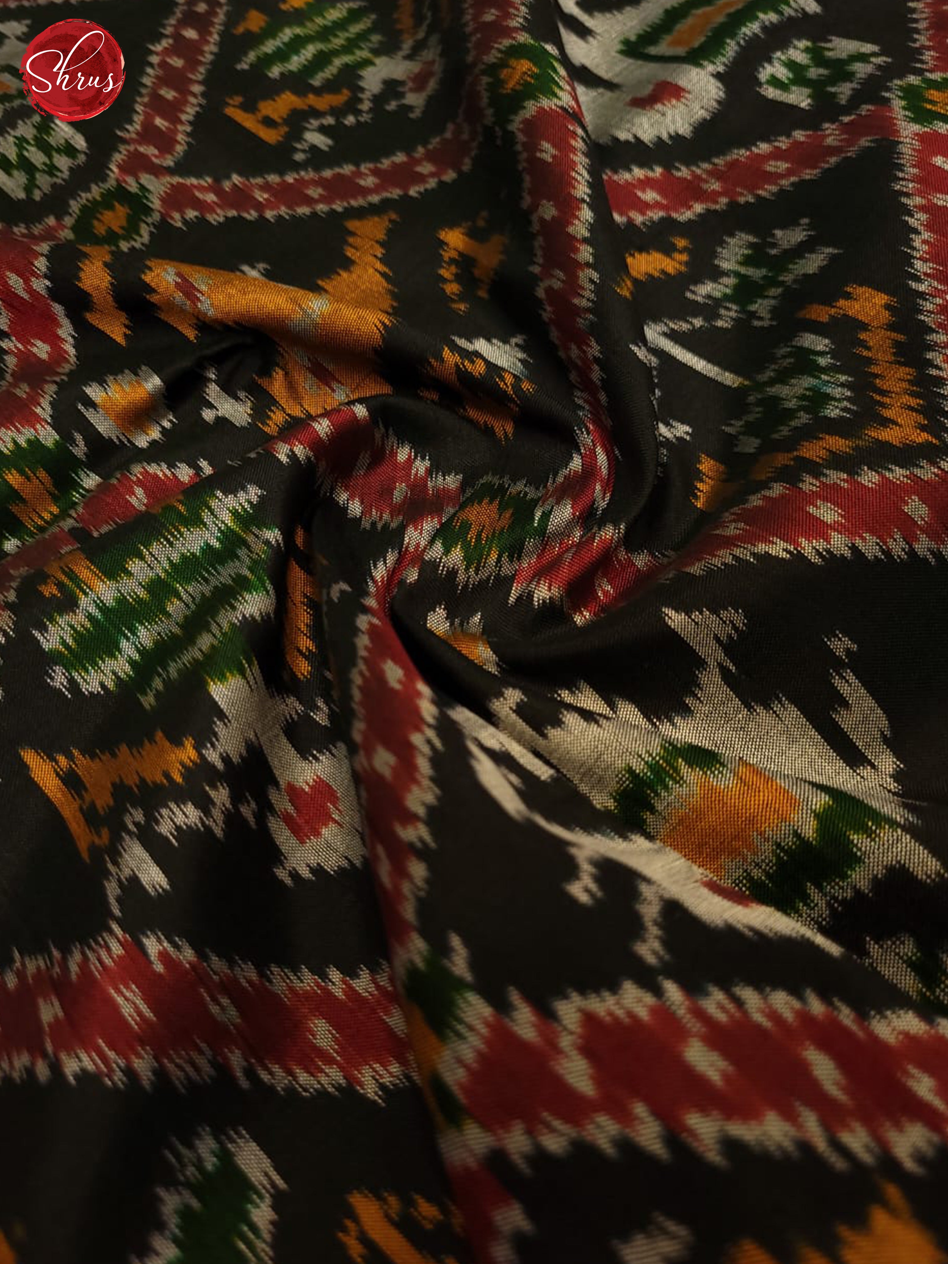 Black & Red - Ikkat Silk - Shop on ShrusEternity.com