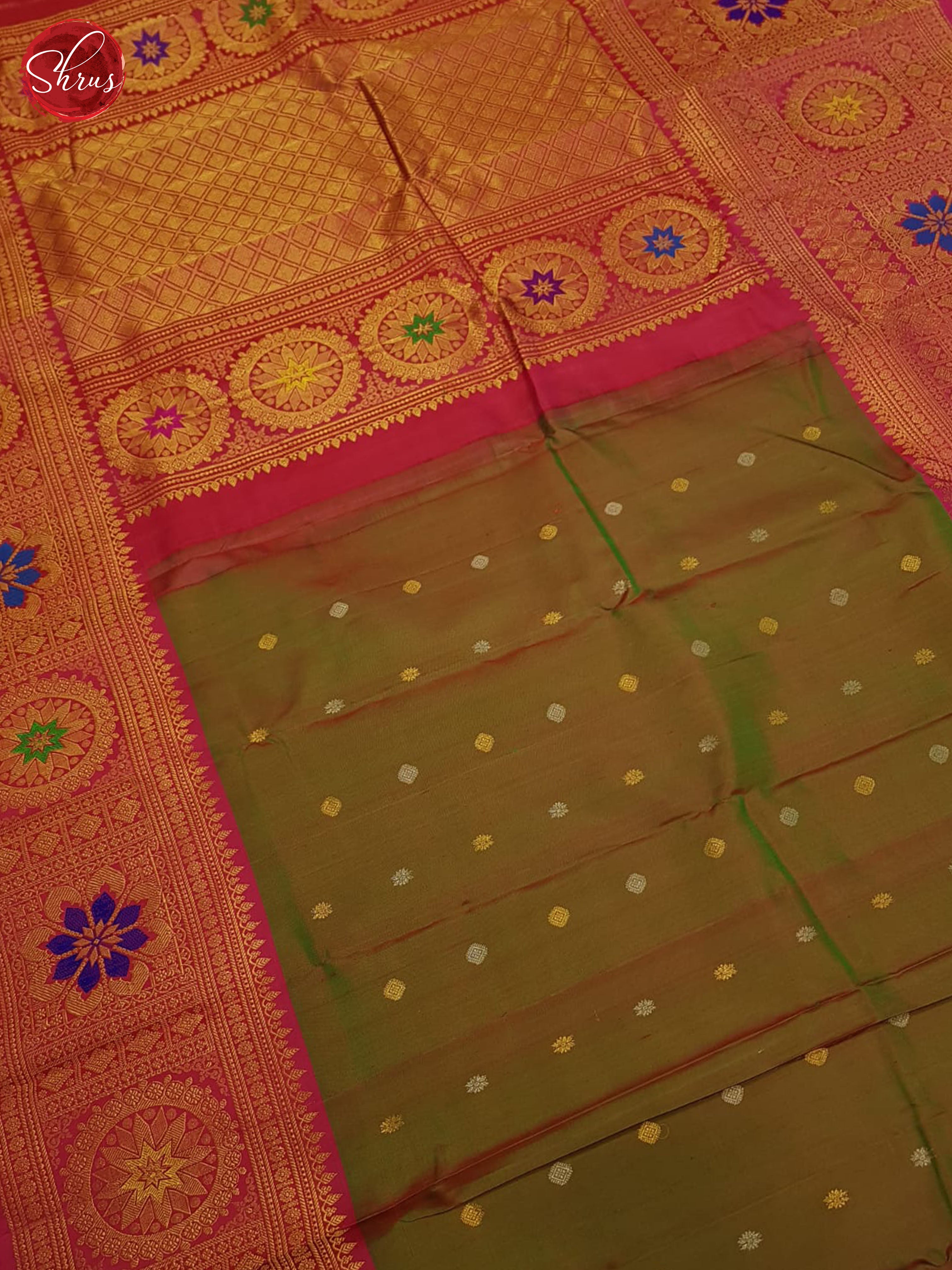 BES22419 - Gadwal silk Saree - Shop on ShrusEternity.com
