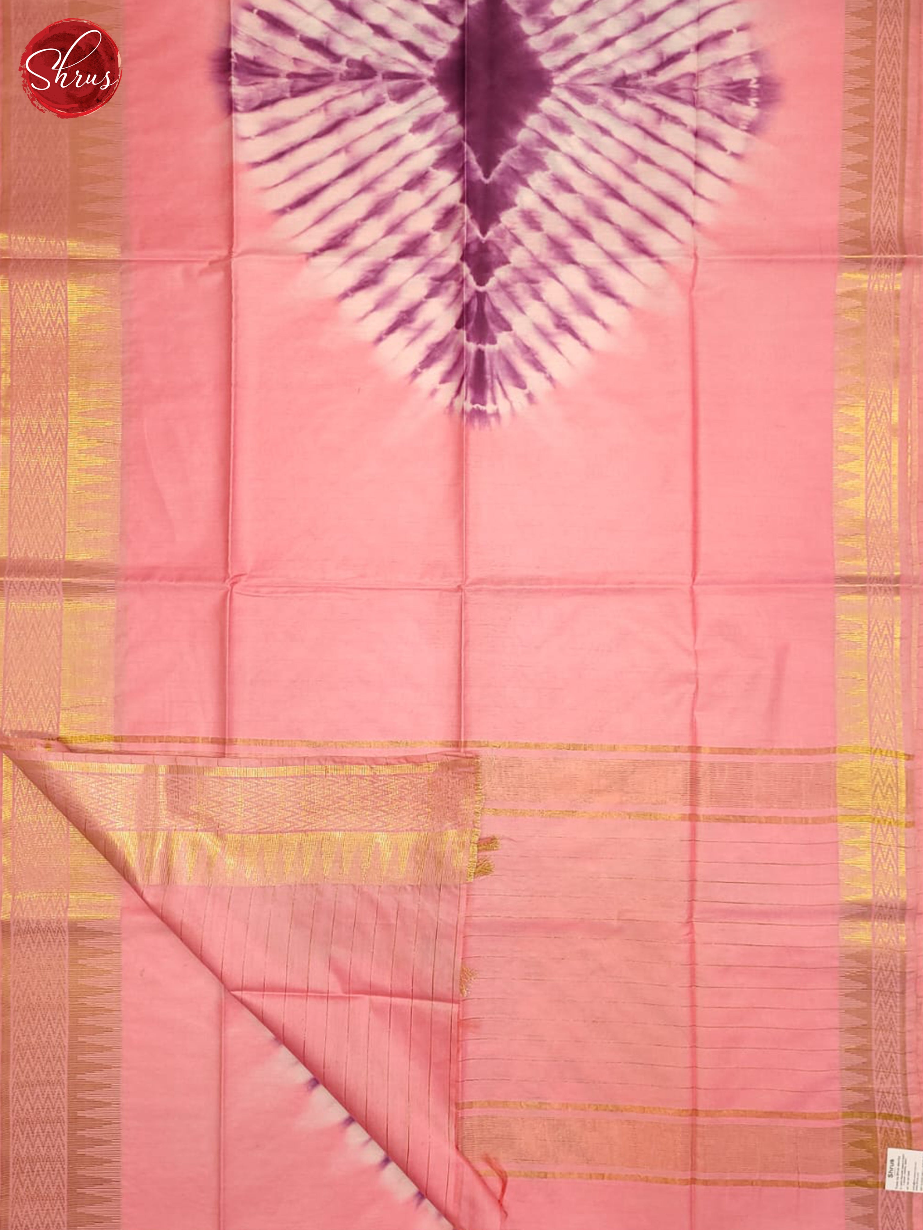 Pink(Single Tone)- semi tussar Saree - Shop on ShrusEternity.com