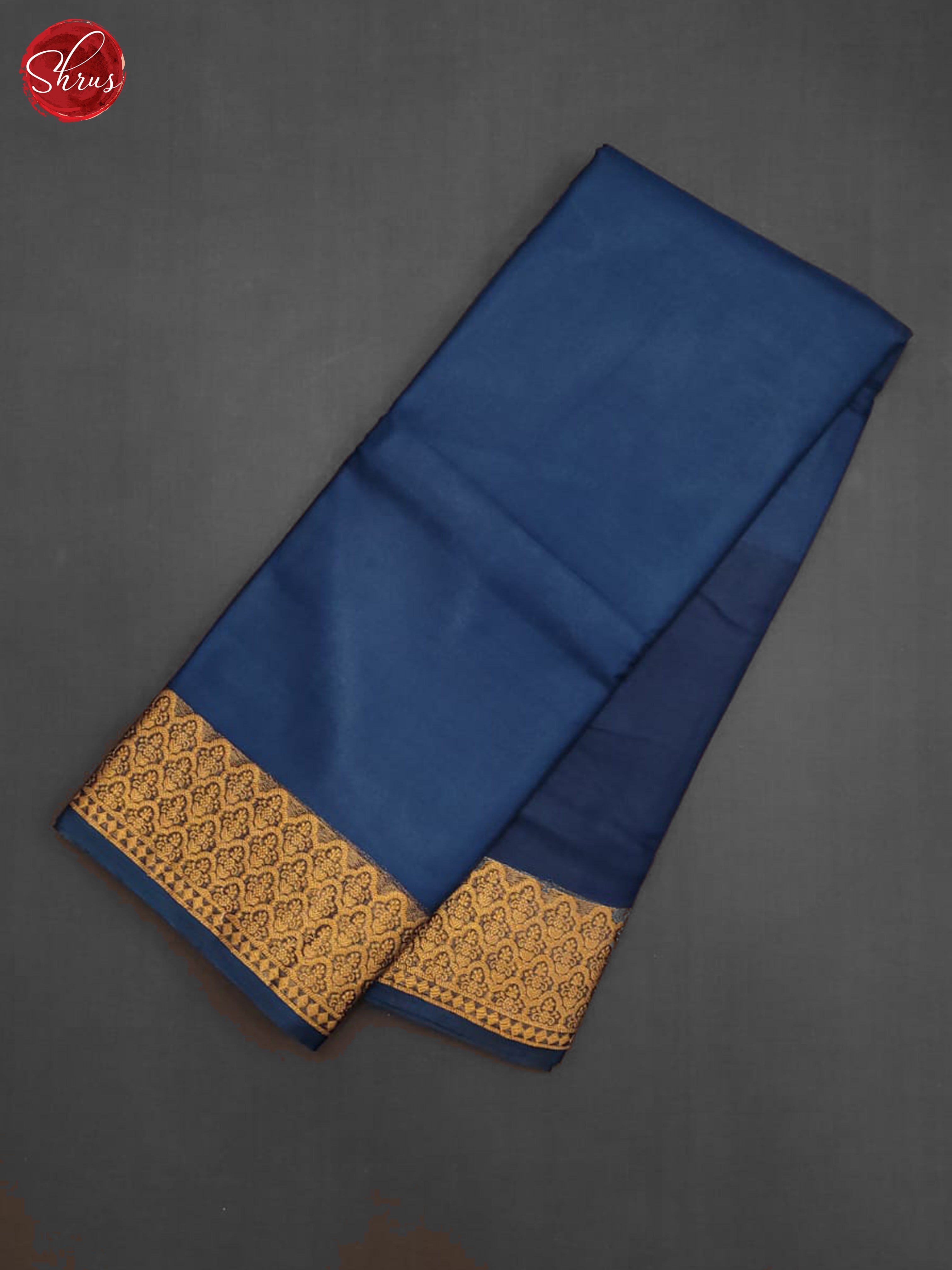 Blue(Single Tone) - Semi Organza Saree - Shop on ShrusEternity.com
