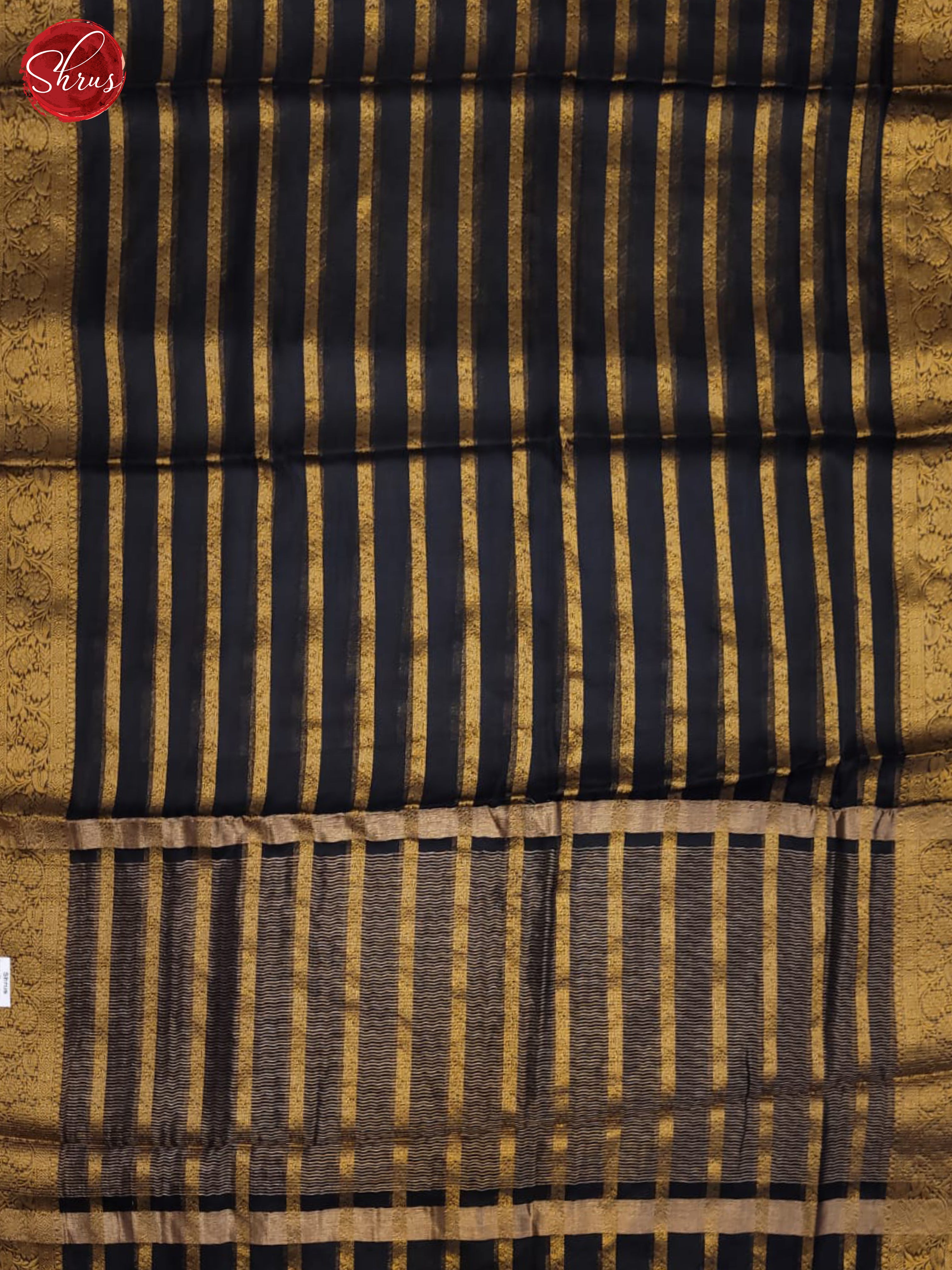 Black(Single Tone) - Semi Organza Saree - Shop on ShrusEternity.com