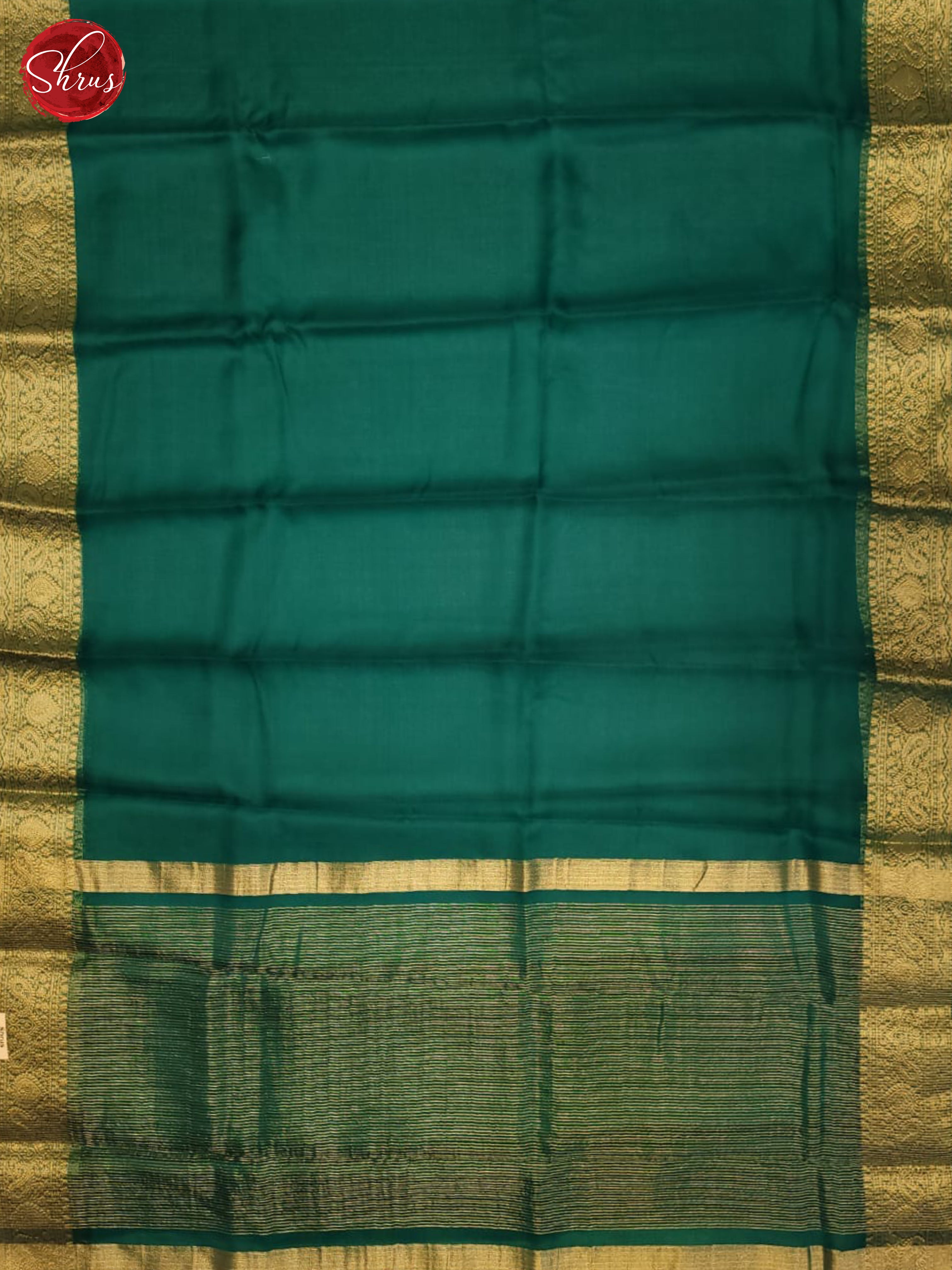Peacock Neck(Single Tone) - Semi Organza Saree - Shop on ShrusEternity.com