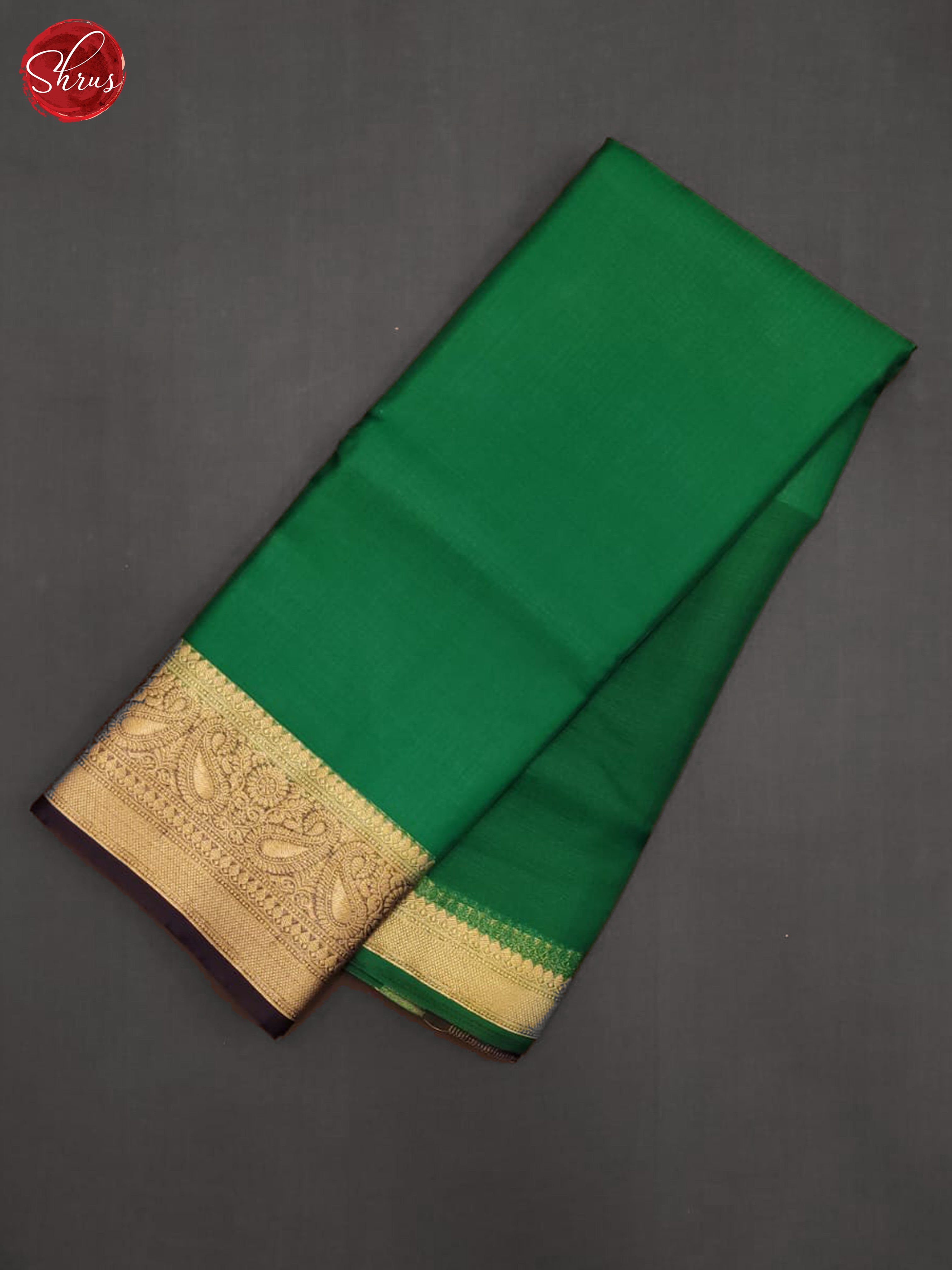 Green & Purple - Semi Organza Saree - Shop on ShrusEternity.com