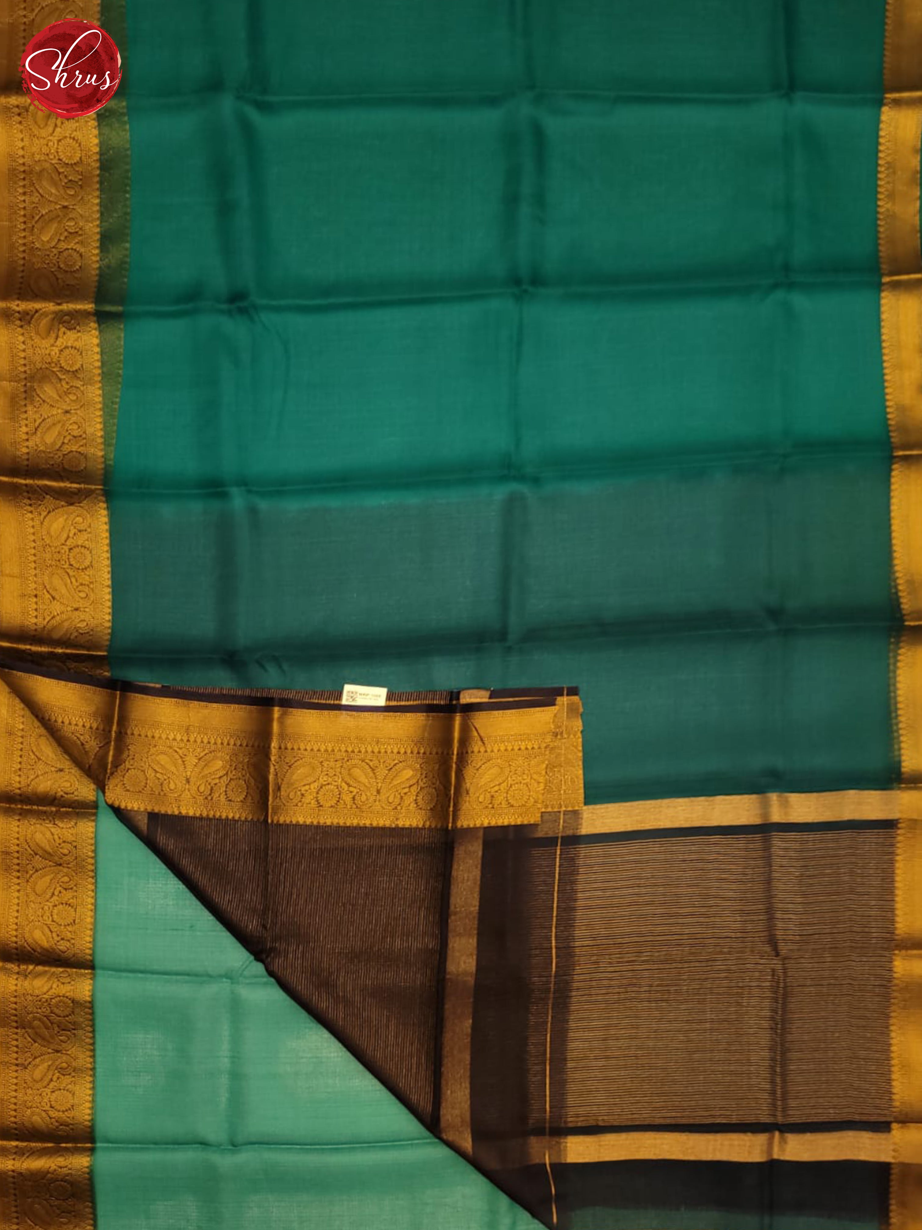 Green & Brown- Semi Organza Saree - Shop on ShrusEternity.com