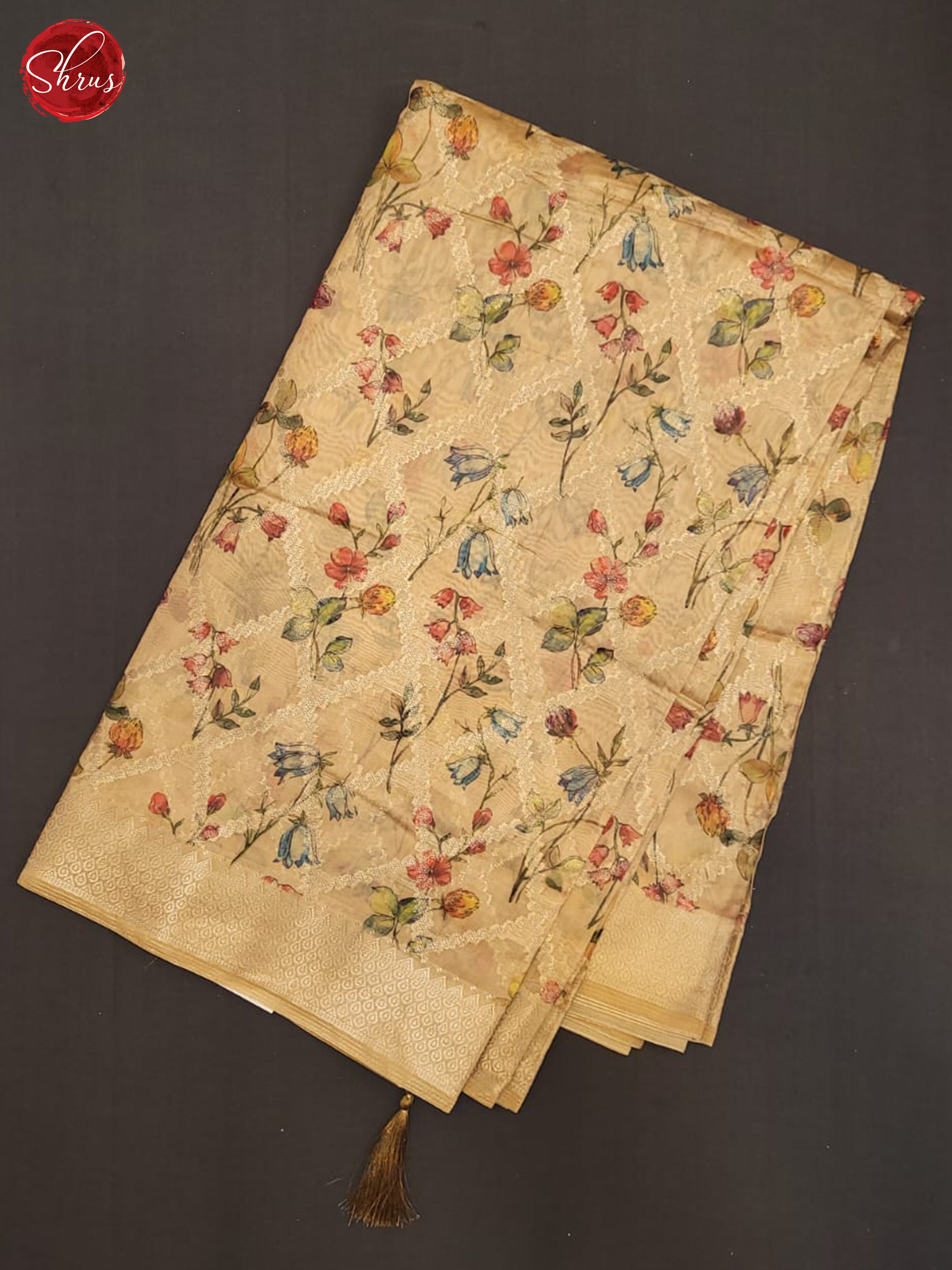 BES28056 - Semi Chanderi Saree - Shop on ShrusEternity.com