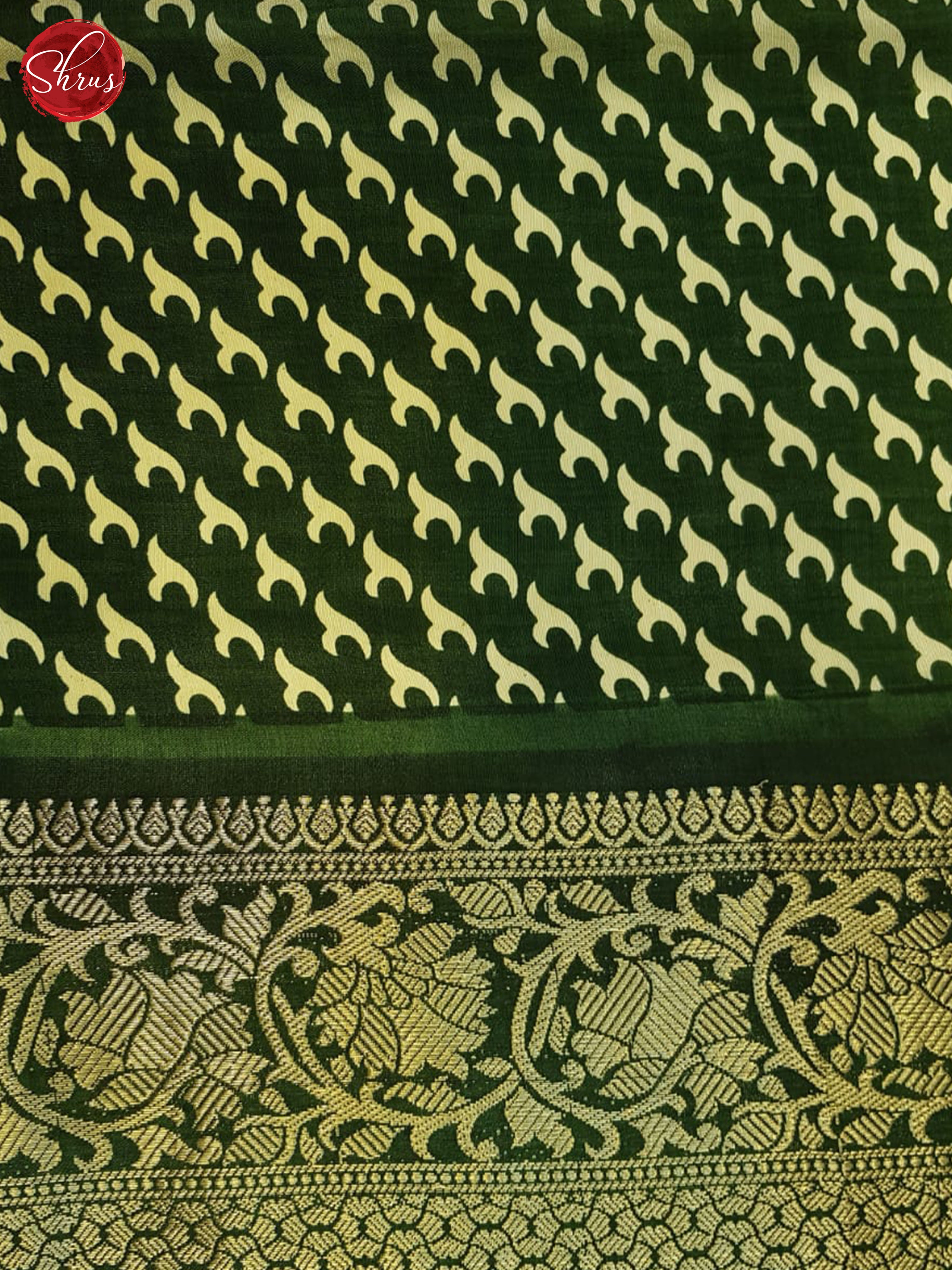 Pink & Green - Semi Crepe Saree - Shop on ShrusEternity.com