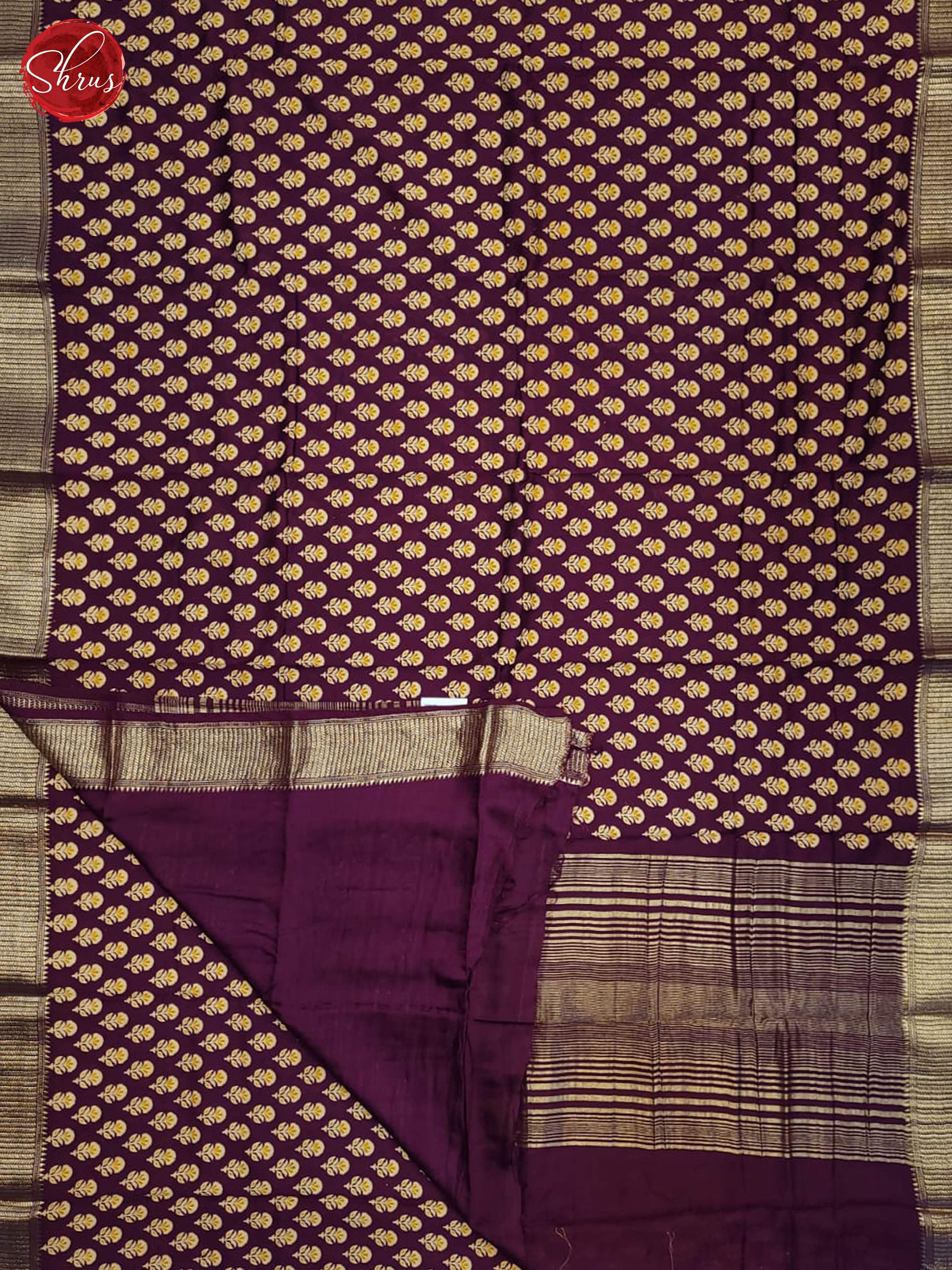 BES28177 - Semi Chanderi Saree - Shop on ShrusEternity.com