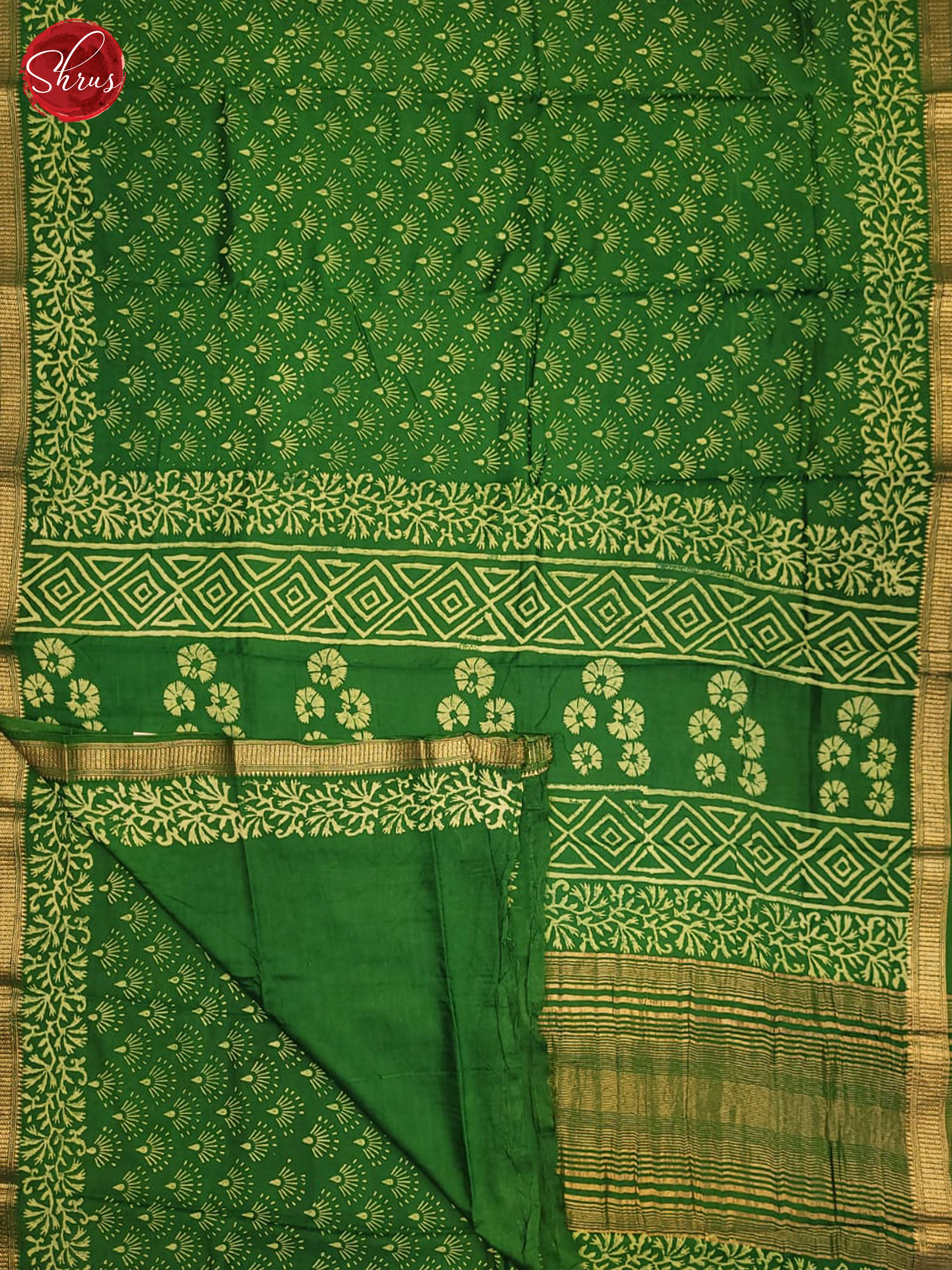 BES28227 - Semi Chanderi Saree - Shop on ShrusEternity.com