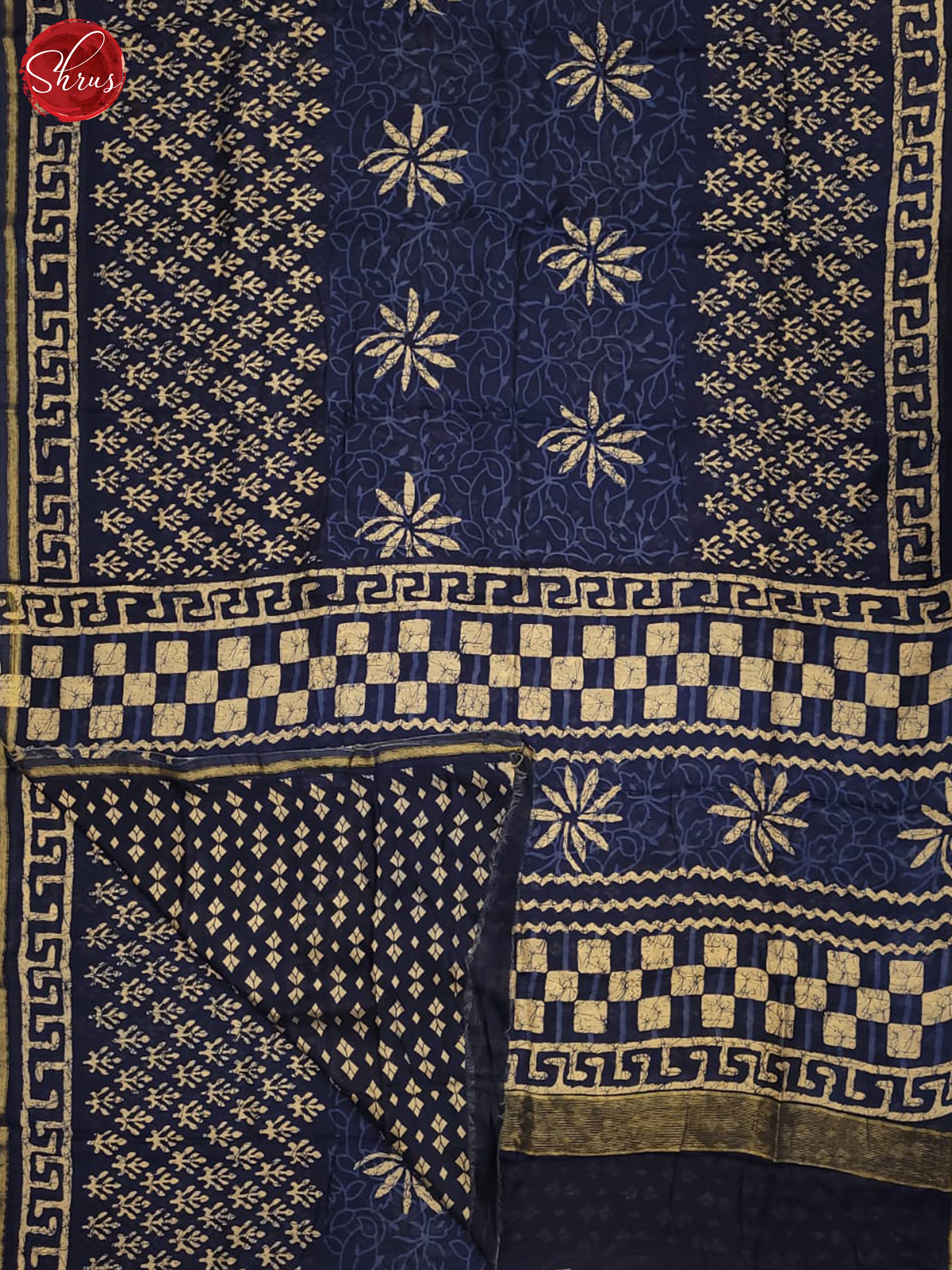 BES28250 - Semi Chanderi Saree - Shop on ShrusEternity.com