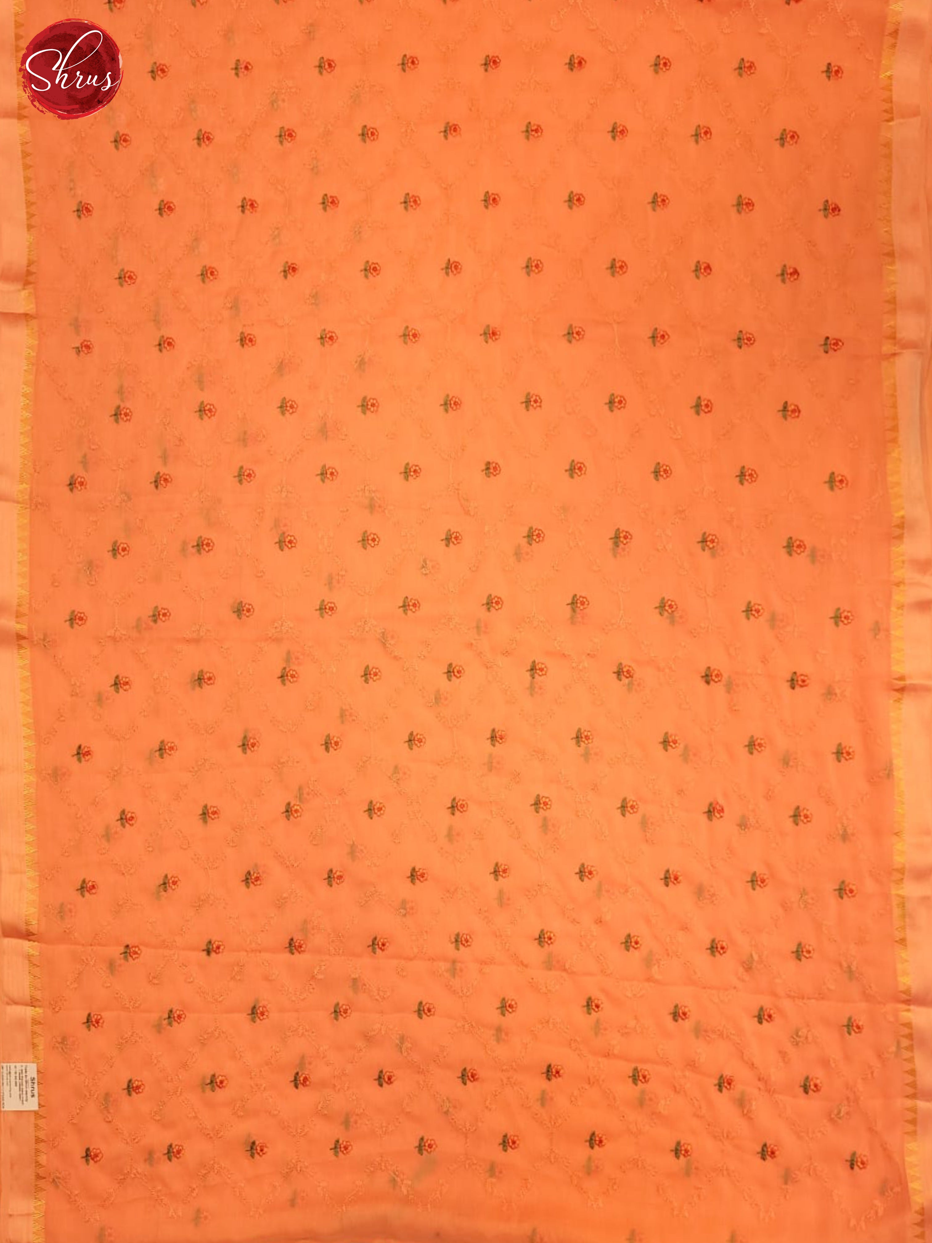 BES28305 - Semi Chiffon EMB Saree - Shop on ShrusEternity.com