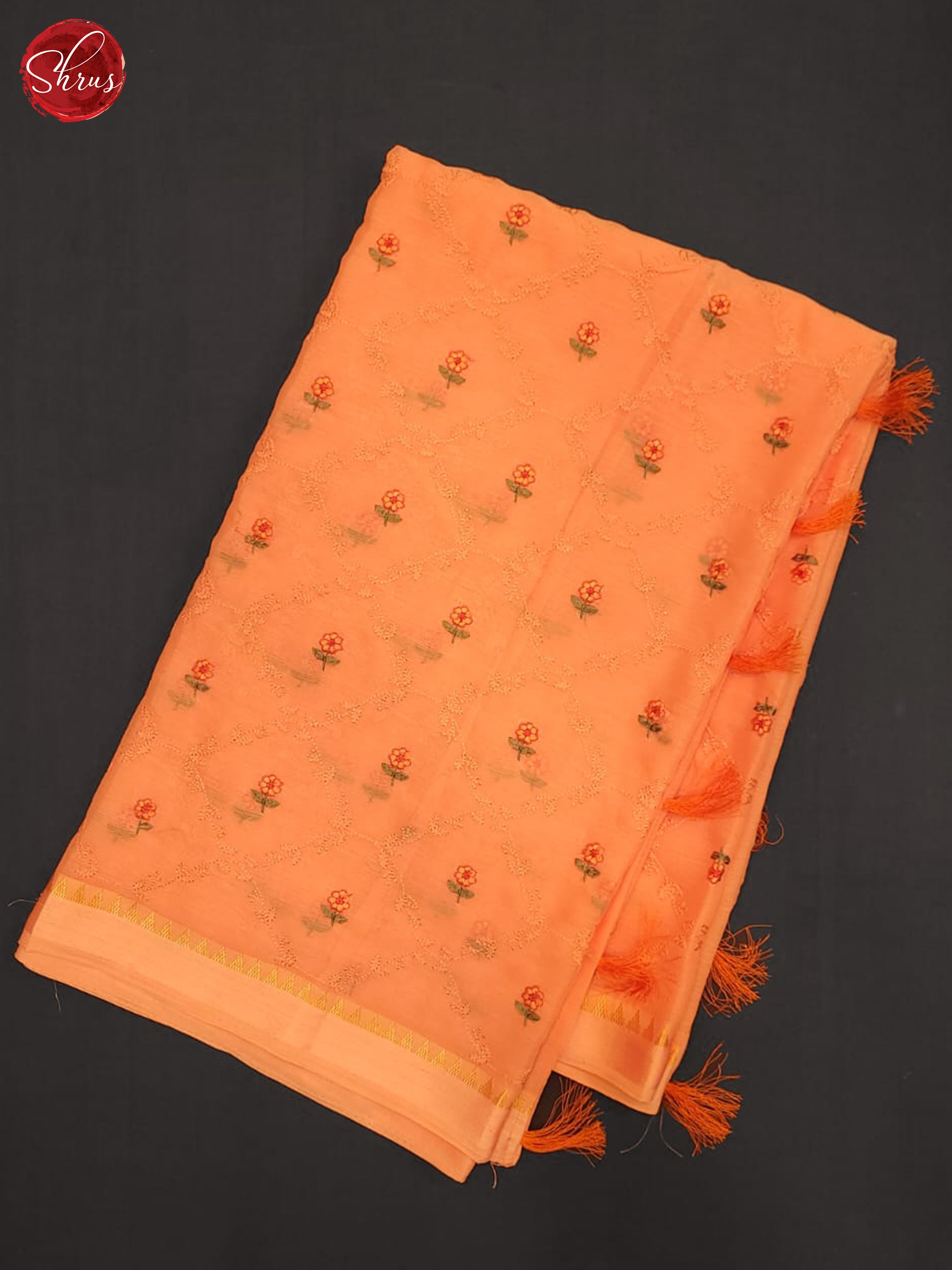 BES28305 - Semi Chiffon EMB Saree - Shop on ShrusEternity.com