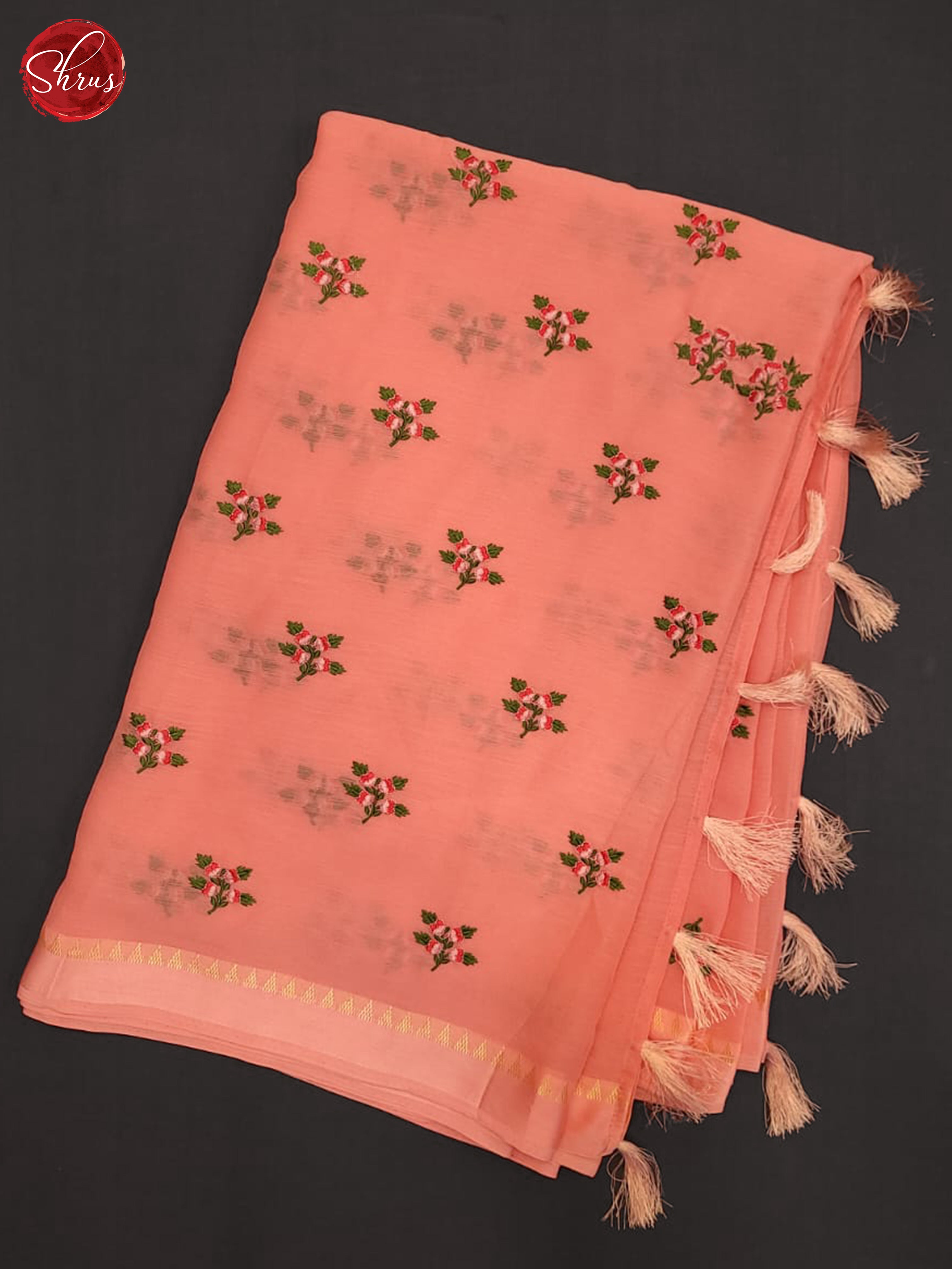 BES28307 - Semi Chiffon EMB Saree - Shop on ShrusEternity.com
