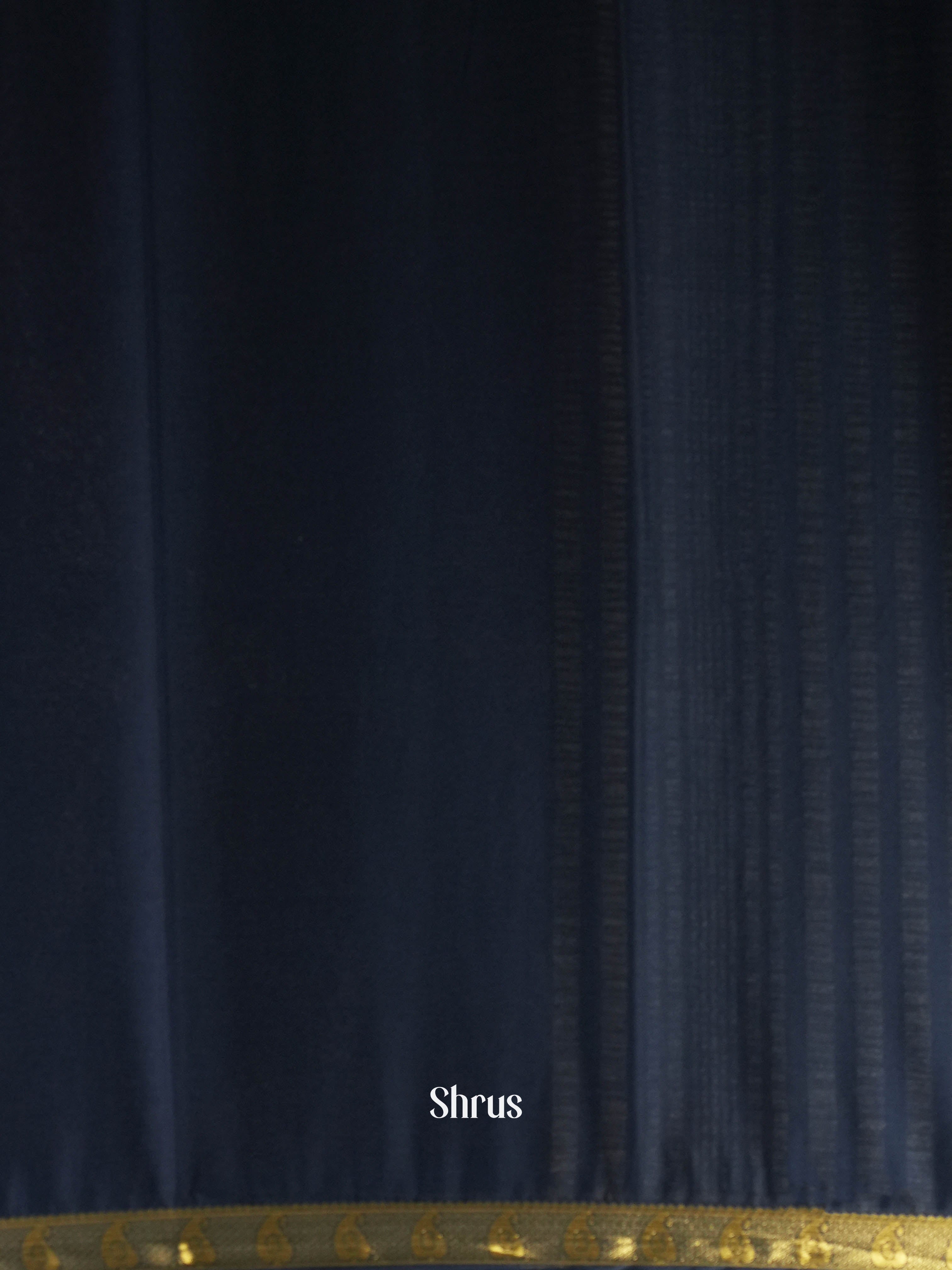 Black (Single Tone) - Semi Mysoresilk Saree - Shop on ShrusEternity.com