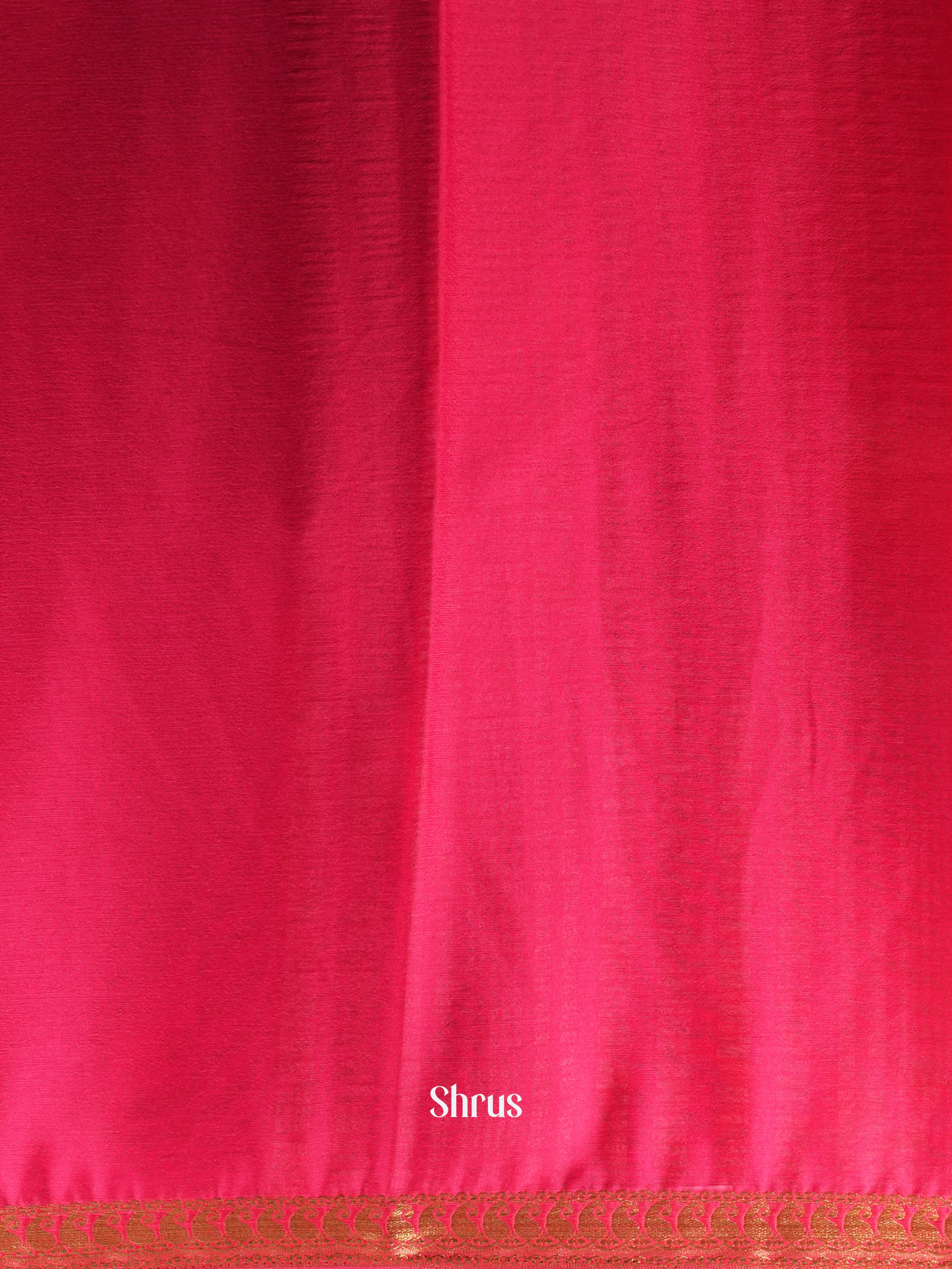 Pink(Single tone) - Semi Mysoresilk Saree - Shop on ShrusEternity.com