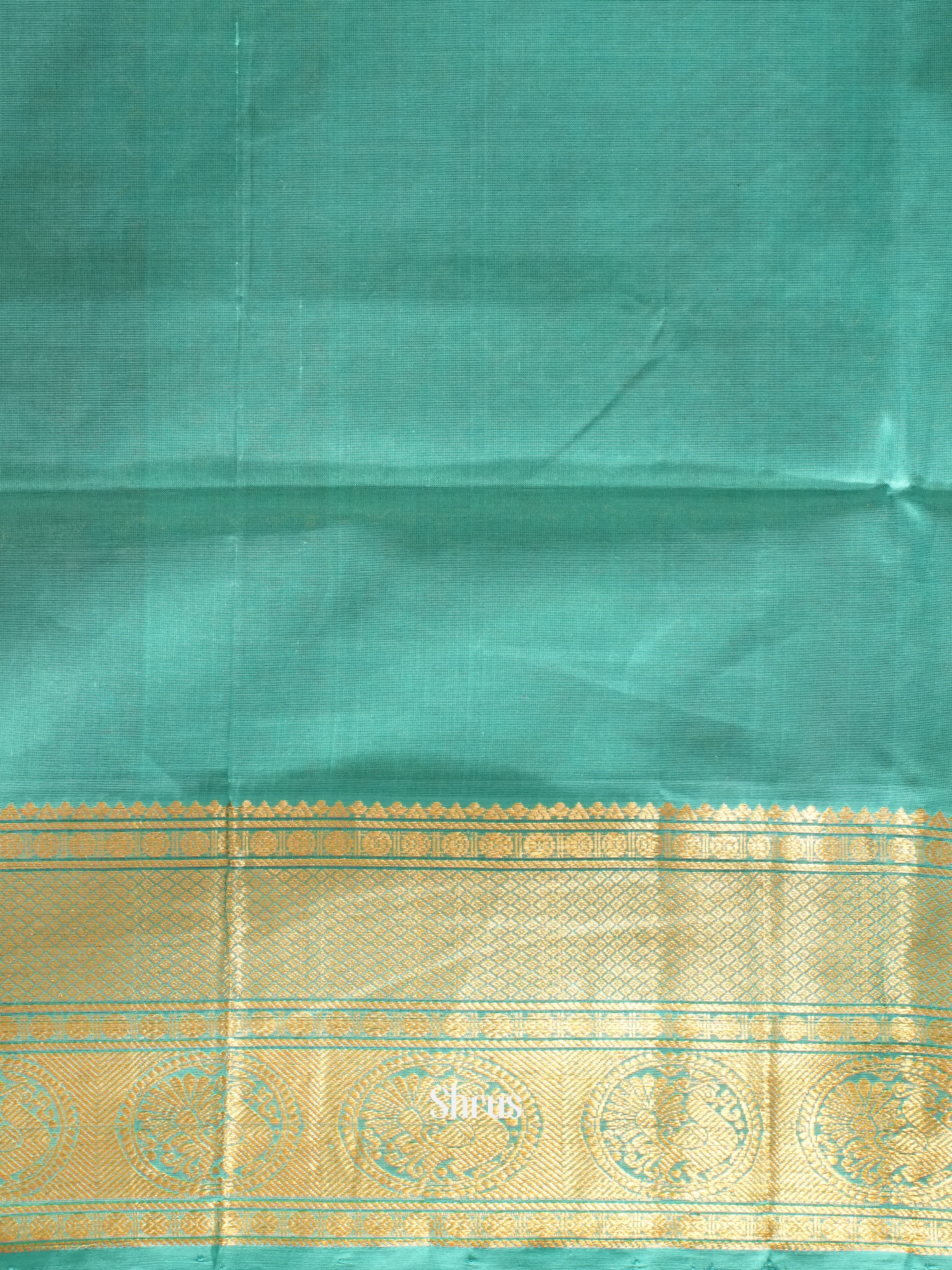 Pink And Green- Silk Cotton Saree - Shop on ShrusEternity.com