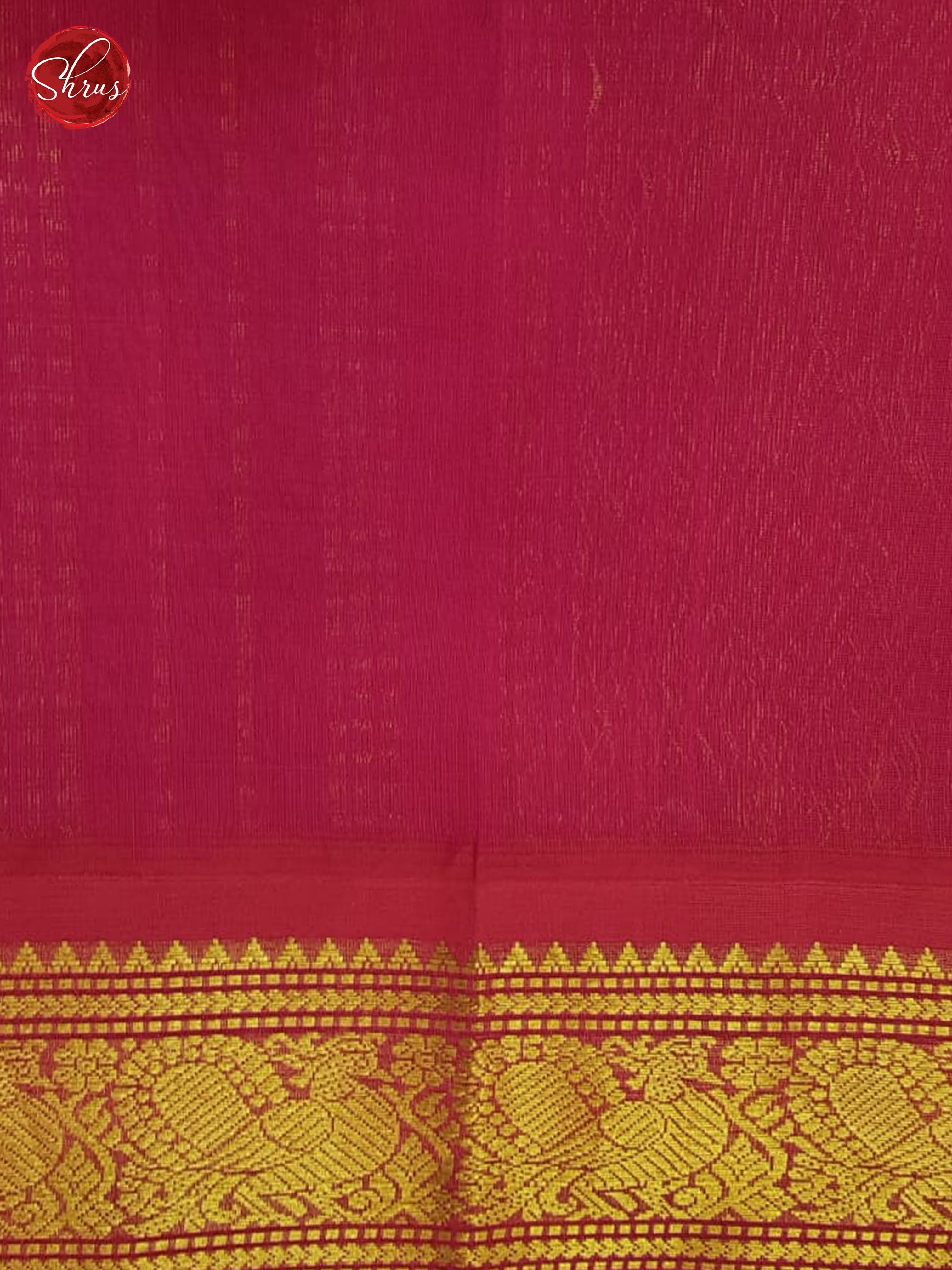 Green And Pink-Silk Cotton Saree - Shop on ShrusEternity.com