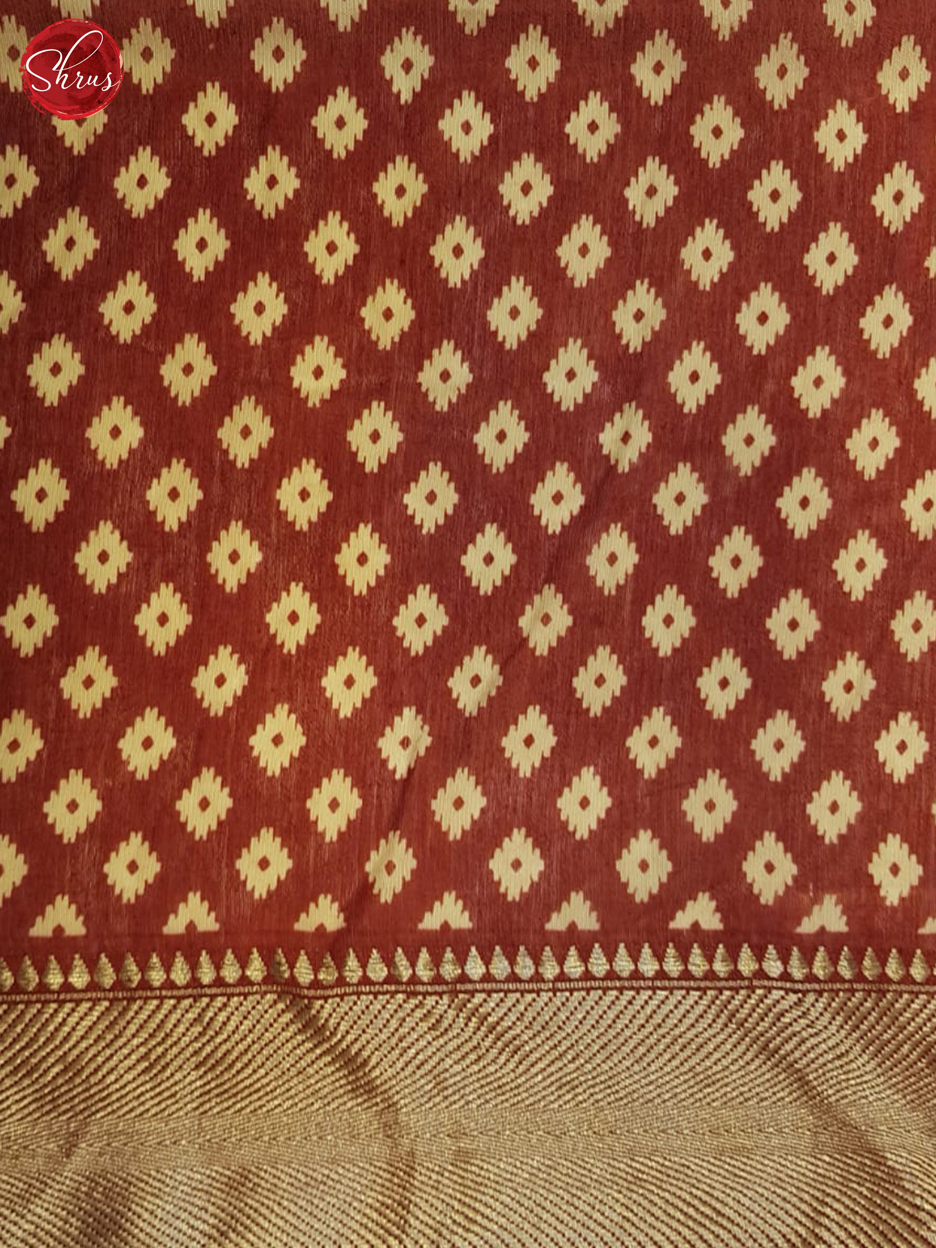 Green & Brown - Semi Crepe Saree - Shop on ShrusEternity.com