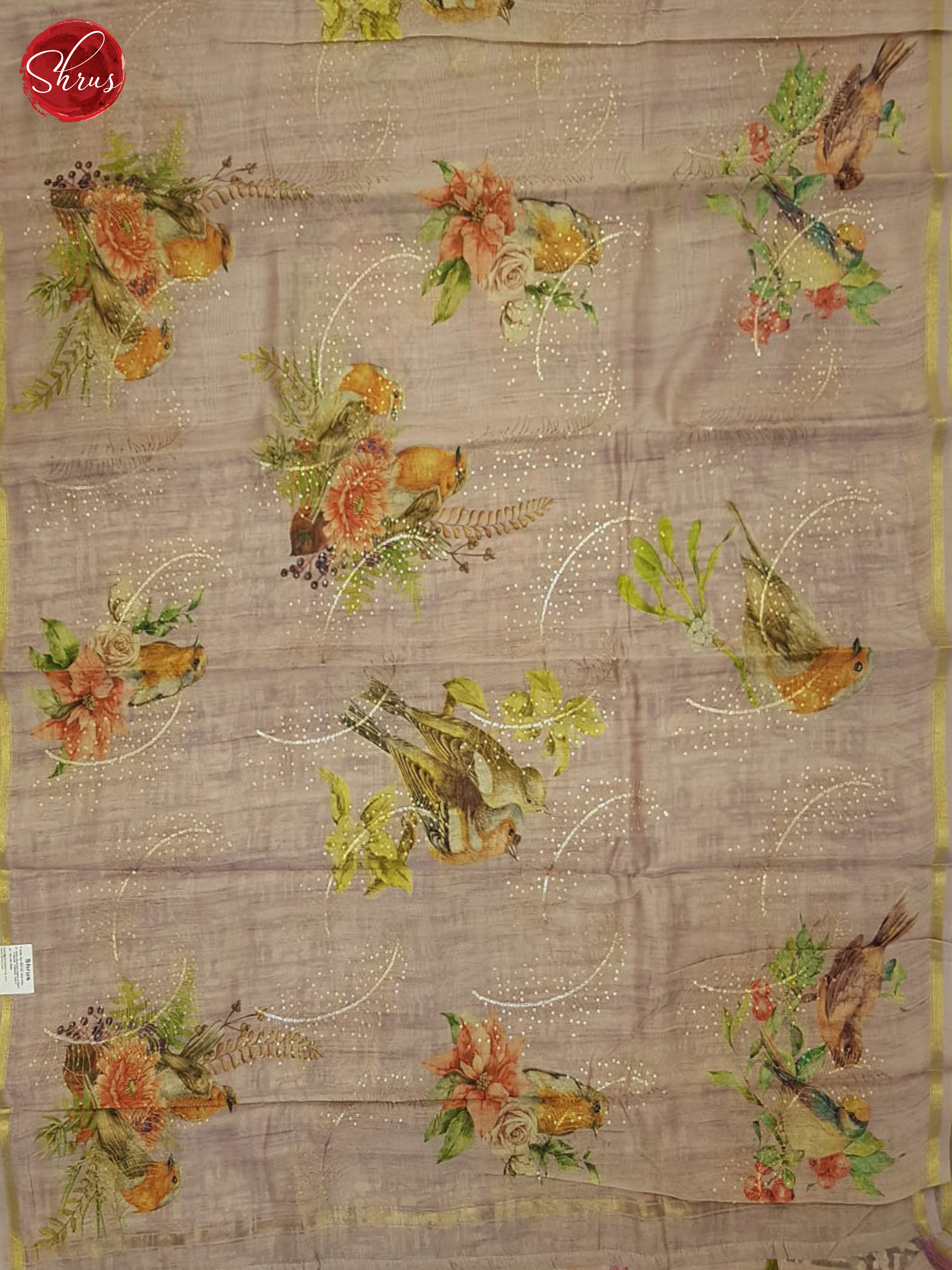 Dusty Pink(Single Tone)- Semi Tussar - Shop on ShrusEternity.com