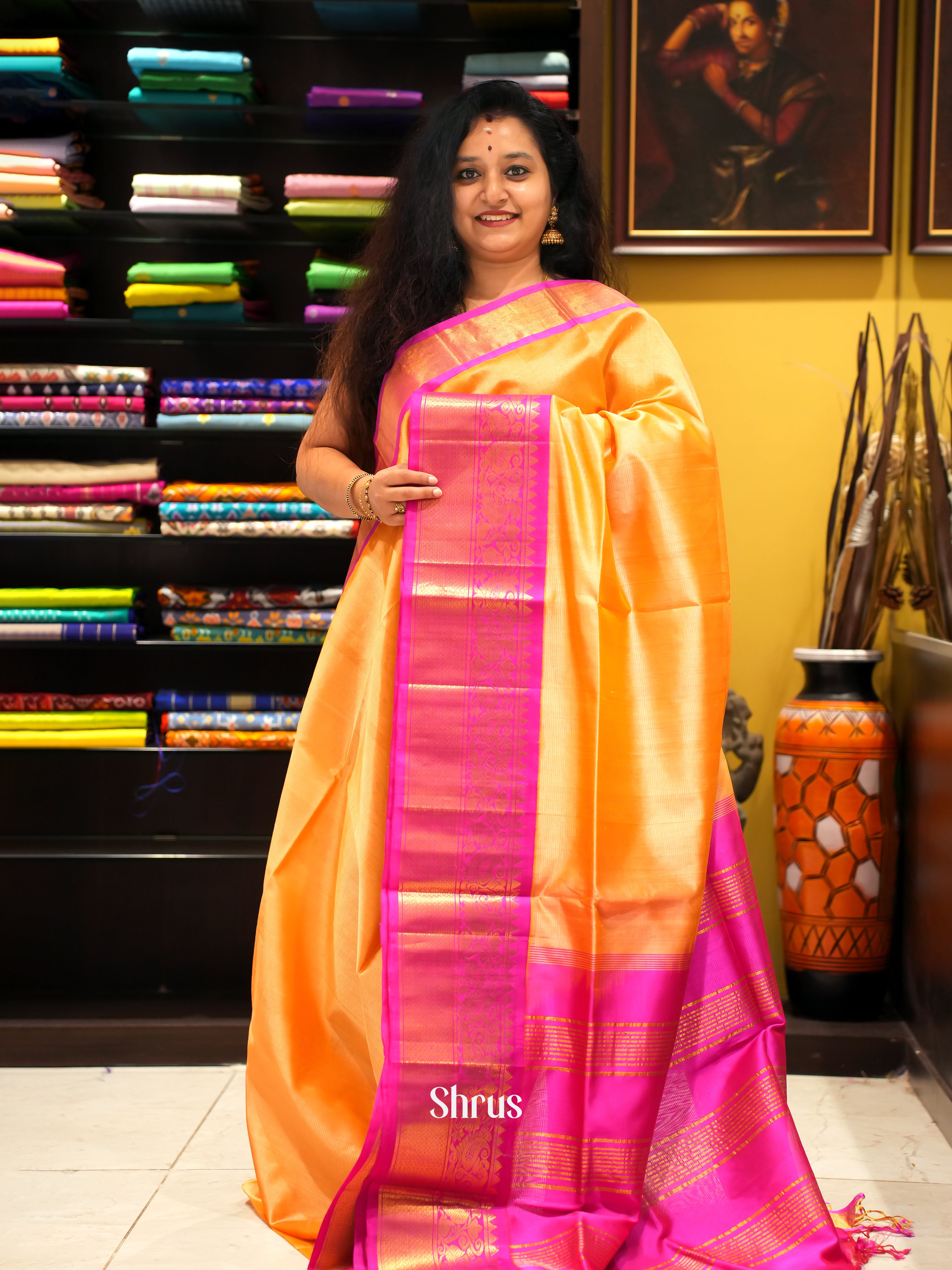 BES4042 - Silk Cotton Saree - Shop on ShrusEternity.com