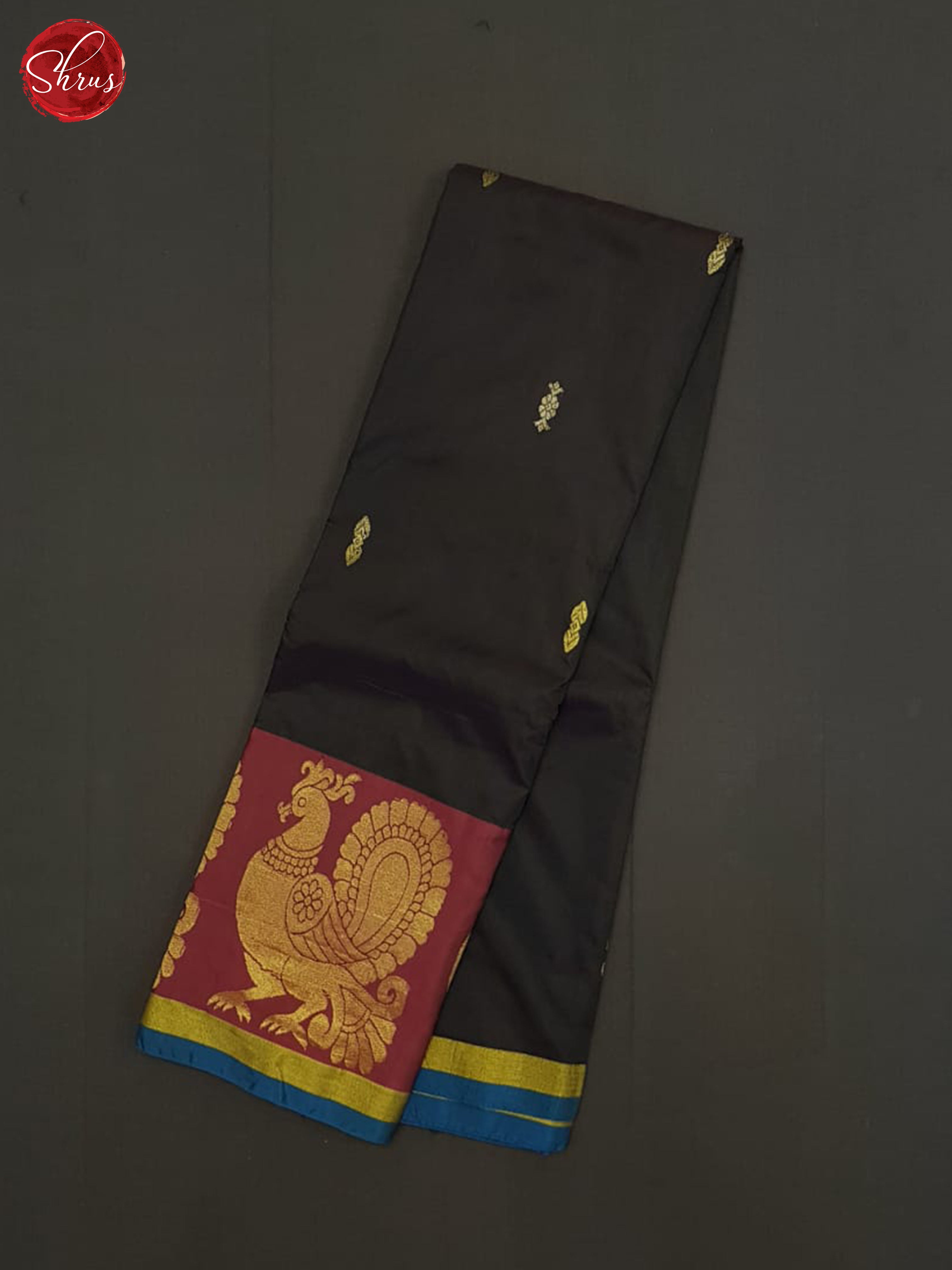 Double Shaded Blackish Green and pink -semi soft silk saree - Shop on ShrusEternity.com