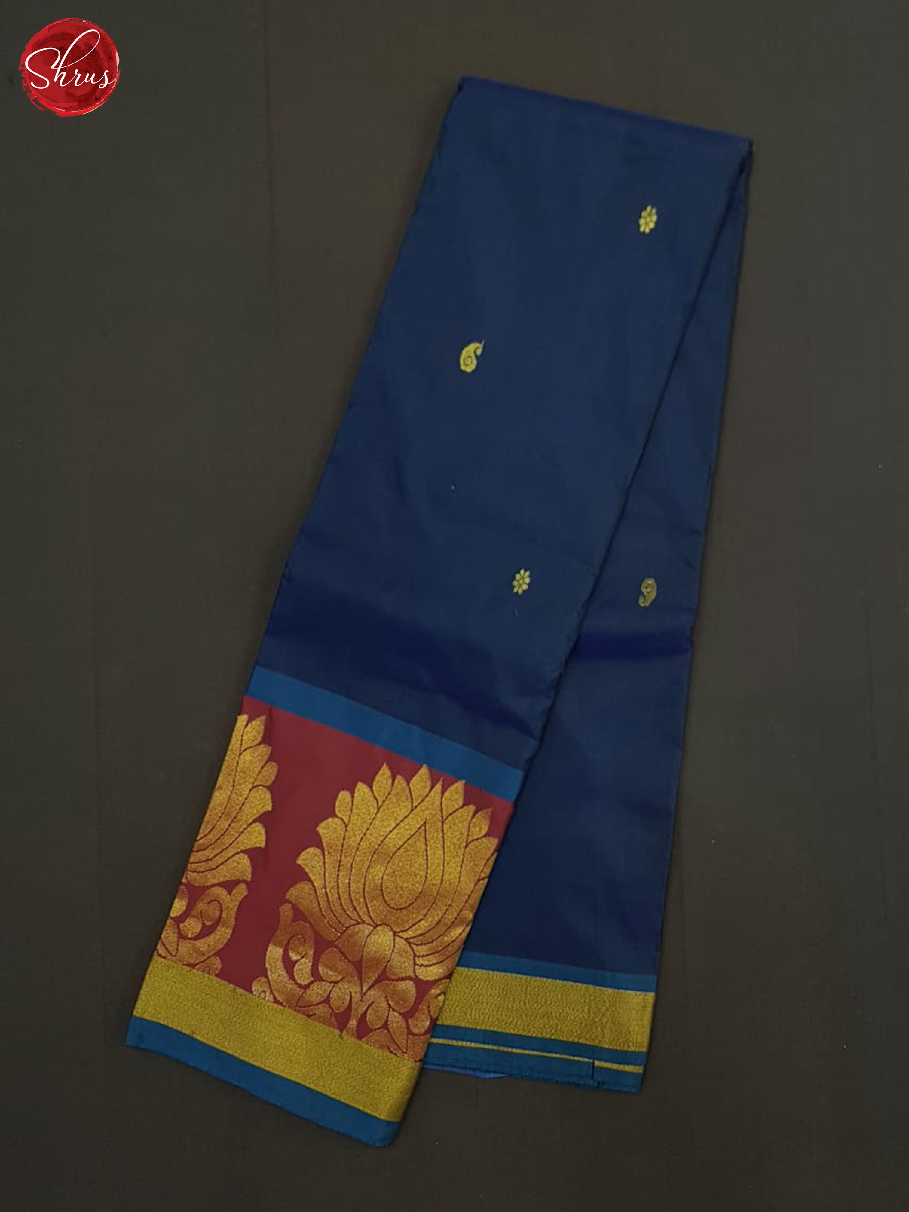 Blue And Purple-Semi soft silk saree - Shop on ShrusEternity.com