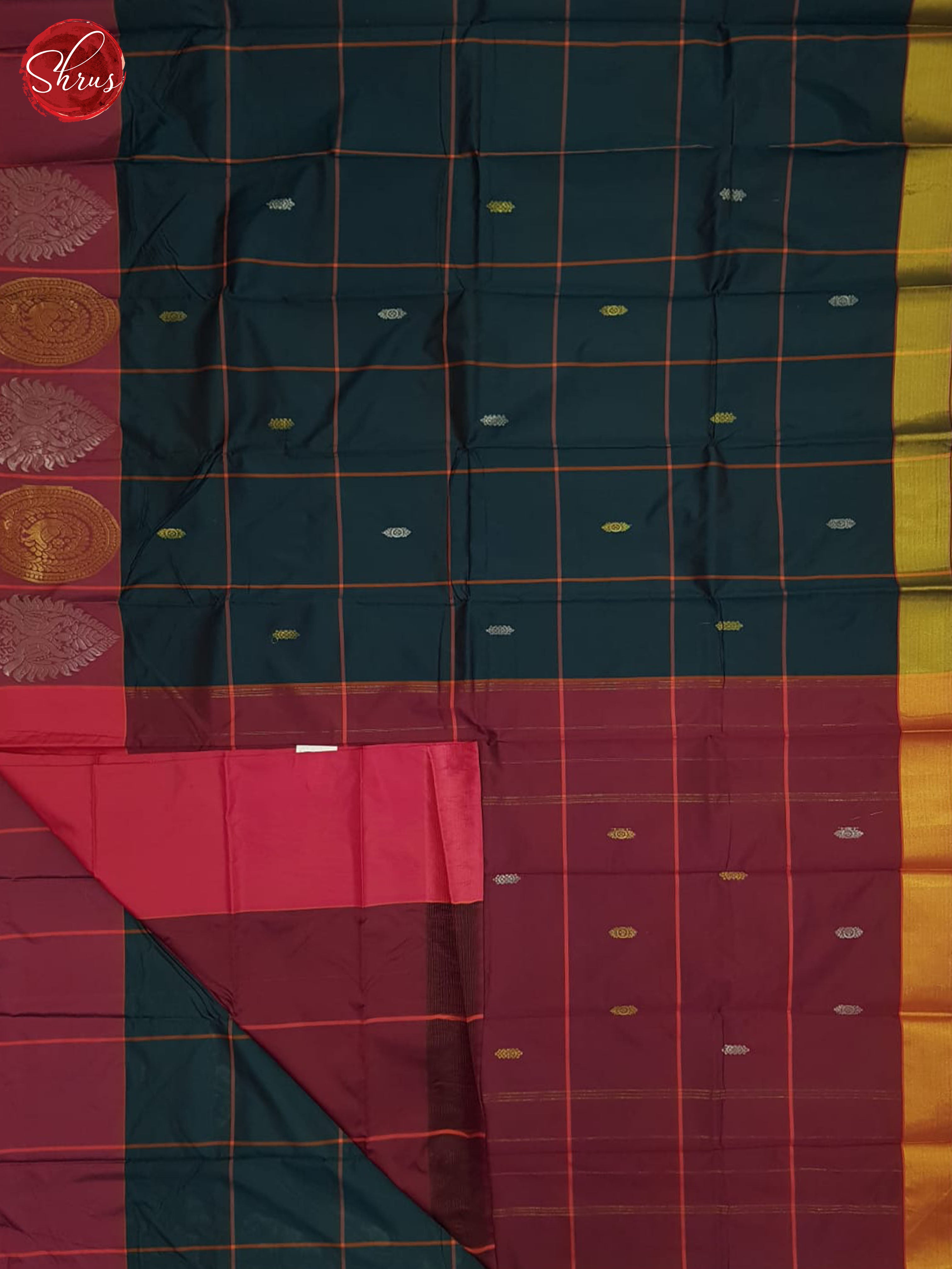 Green And Pink-Semi soft silk saree - Shop on ShrusEternity.com