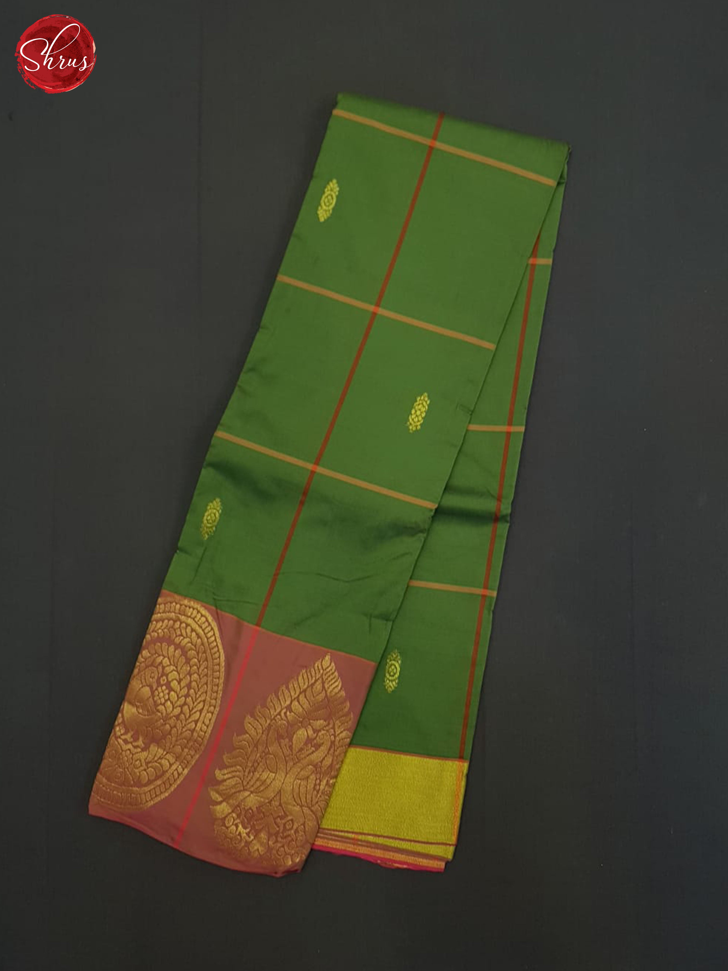 Green And Pink-Semi soft silk saree - Shop on ShrusEternity.com