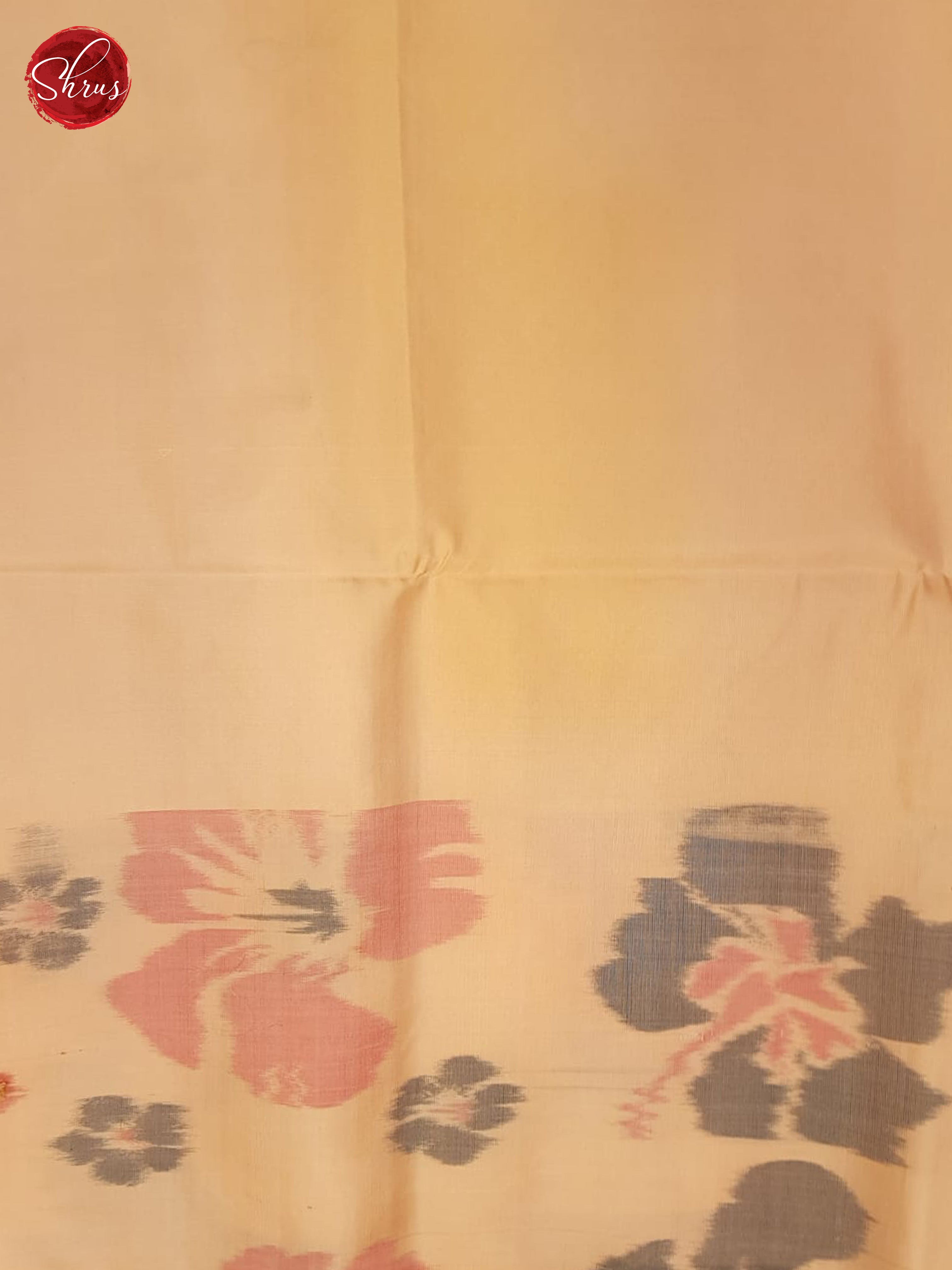 Blue And Peach-Soft Silk Saree-5